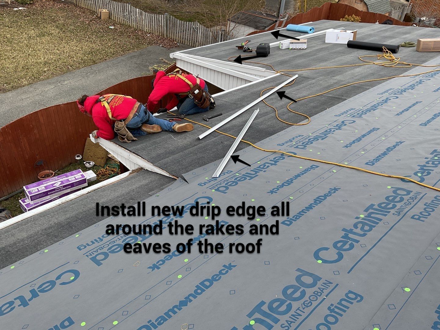 Residential Roofing Installation using CertainTeed Shingles by Alpha Design Services