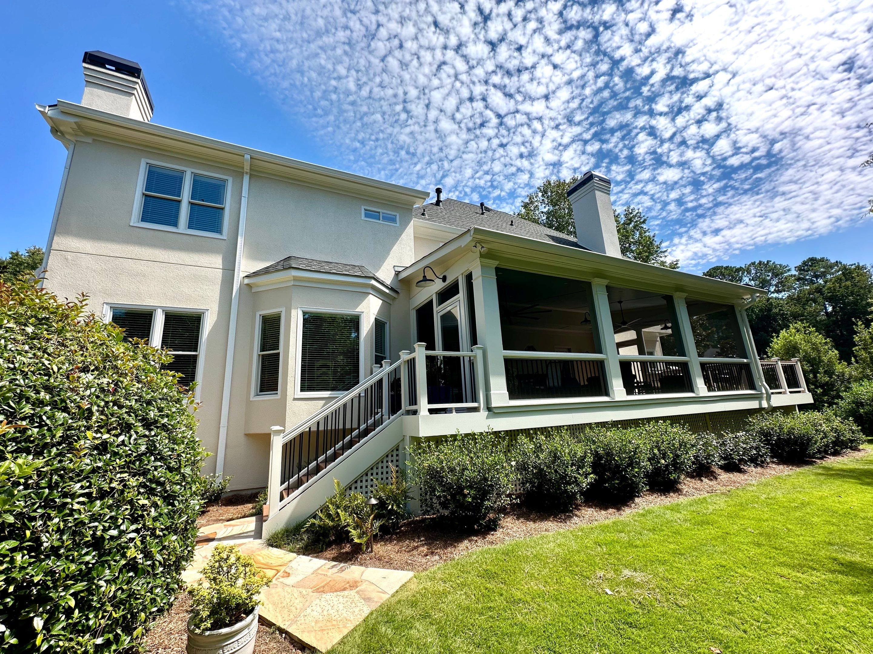 Exterior Transformation in Jonhs Creek by Atlanta's Paint Doctor