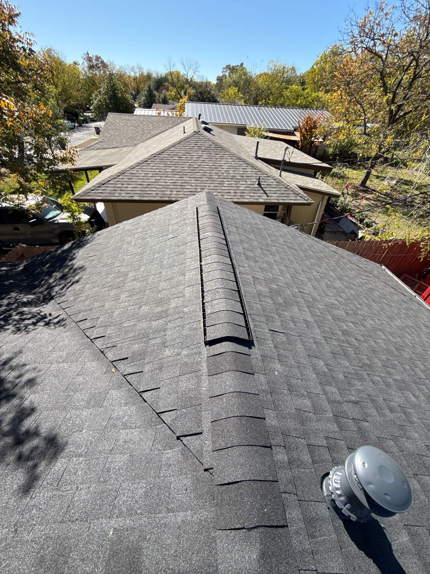 Residential Roof Replacement using GAF - Natural Shadow: Insurance Referral by Action Exteriors Austin