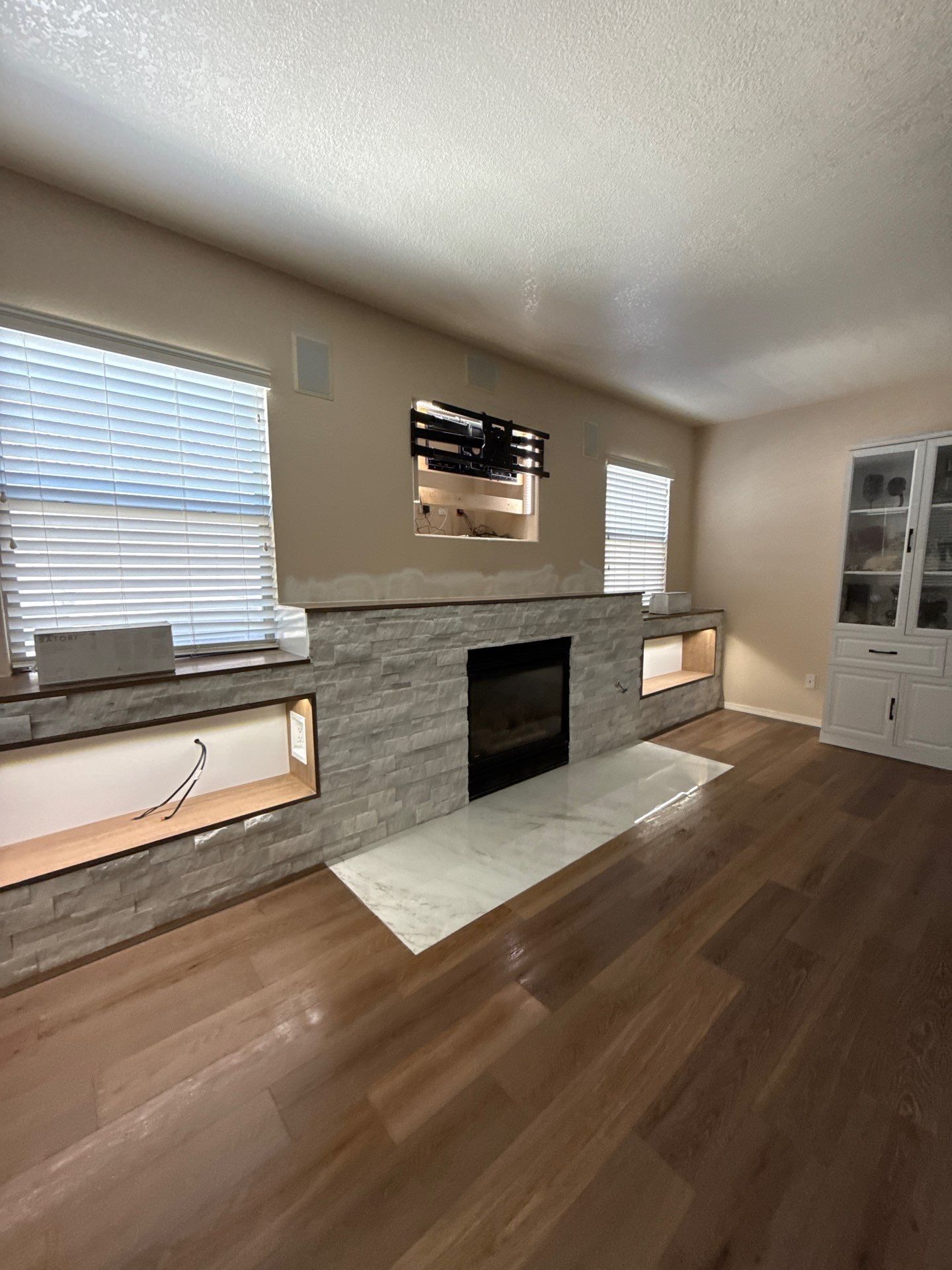 Meadview Fireplace Remodel by Workman Company LLC 