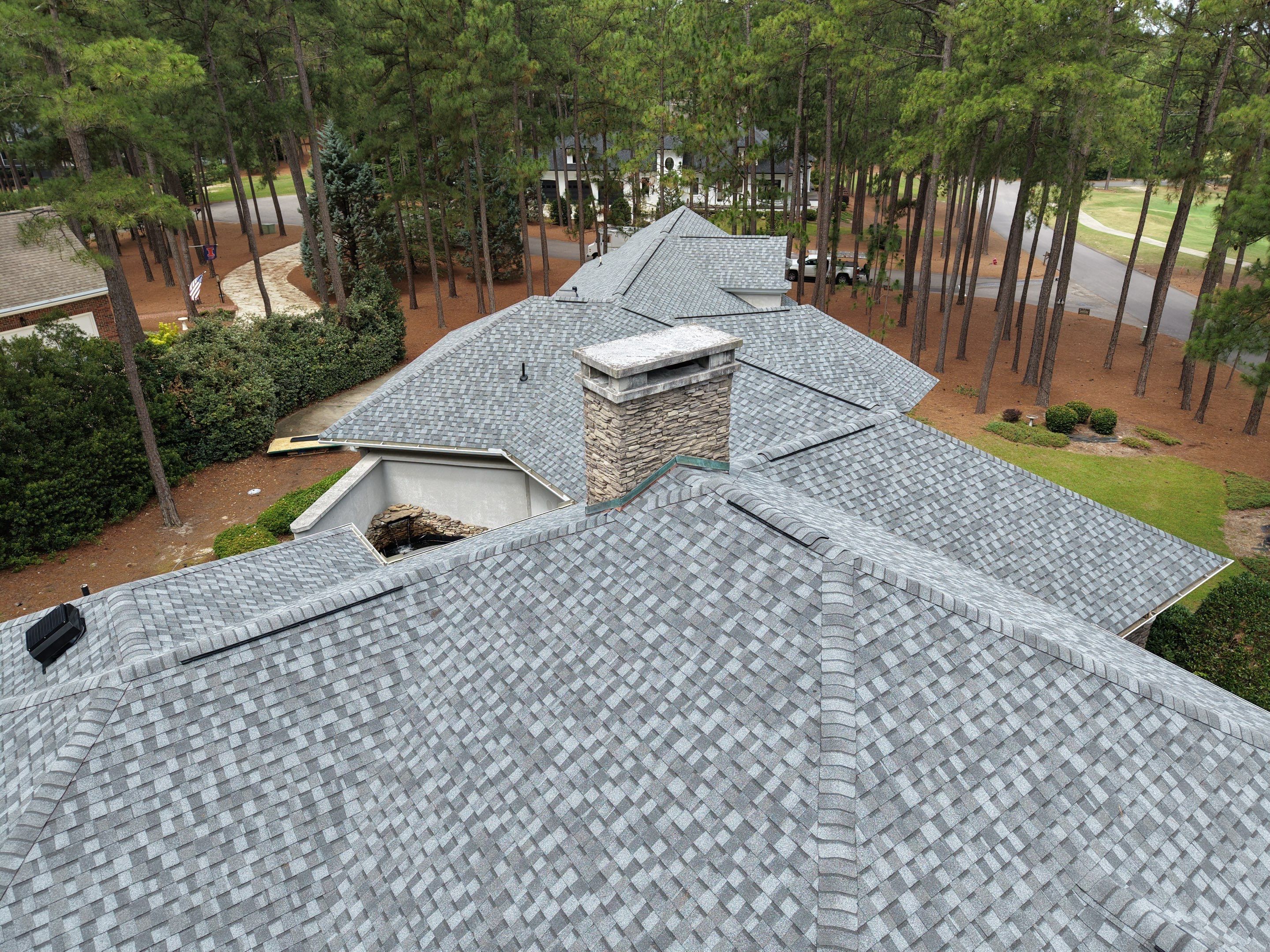 Multi-Gabled Roof Replacement with Landmark PRO Shingles in Pinehurst by Prepare The Way Roofing