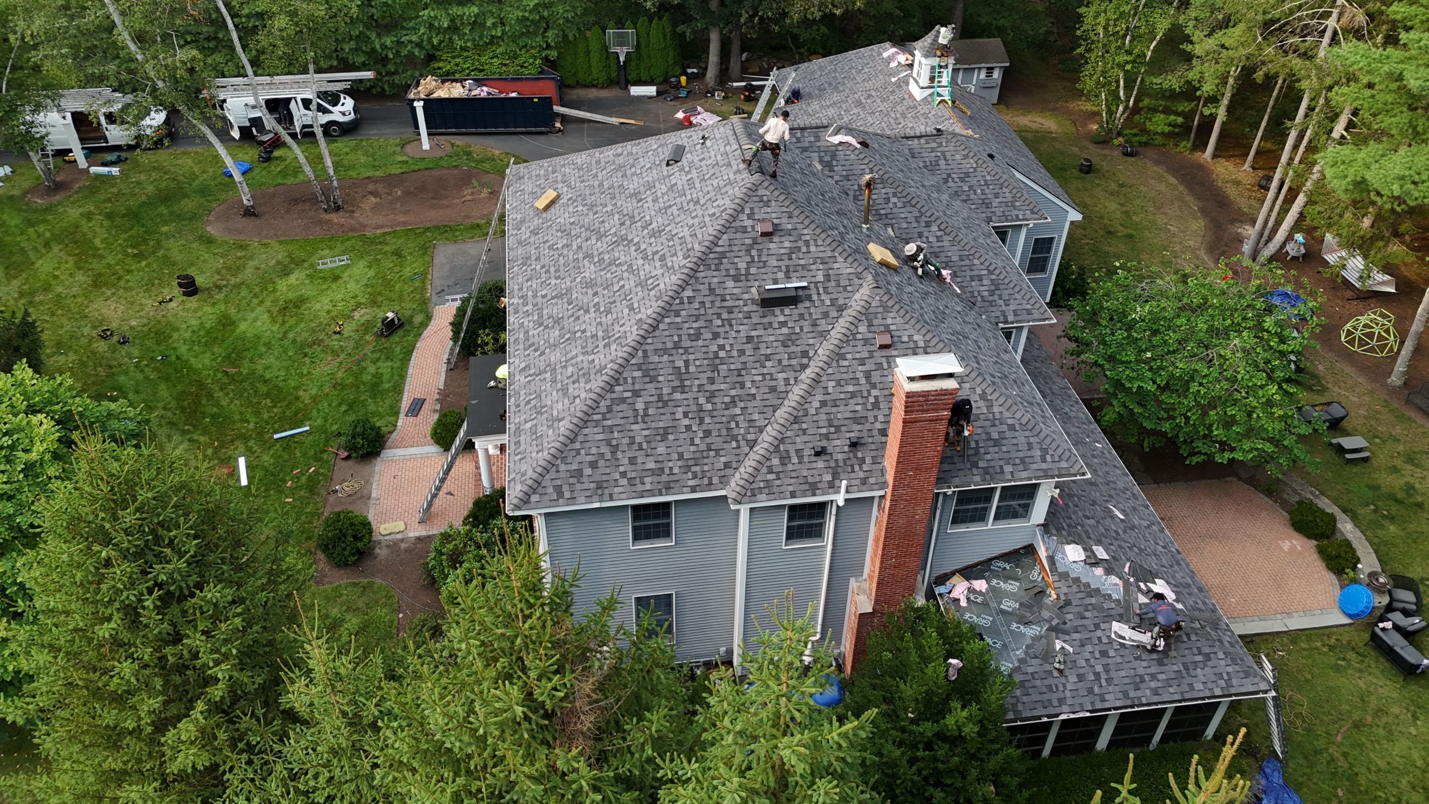 Roof Replacement & Gutter System Upgrade in Westford, MA by Mighty Dog Roofing of Greater Middlesex County