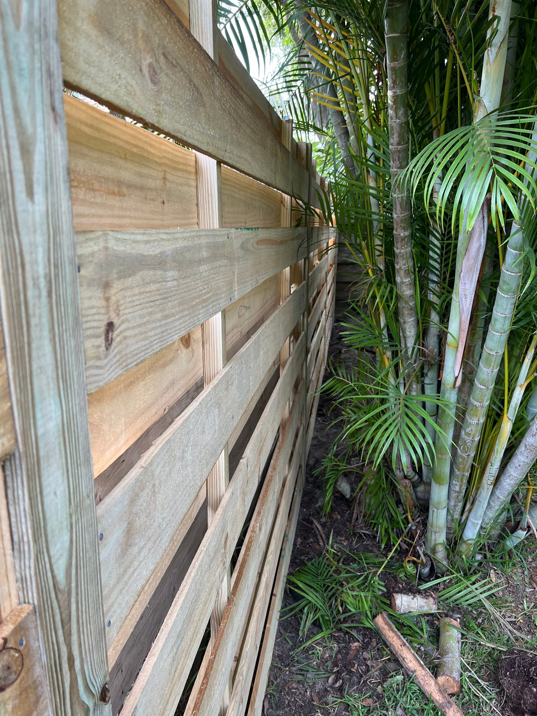 Osprey, FL 6ft. Tall Treated Horizontal Shadowbox Wood Fence by Asap fence and gates, LLC