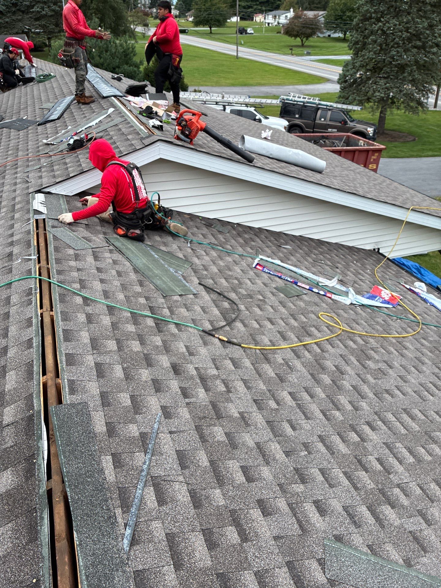 Residential GAF Timberline HDZ Shingle Roof Installation in Walnut Bottom by Teflon Roofing