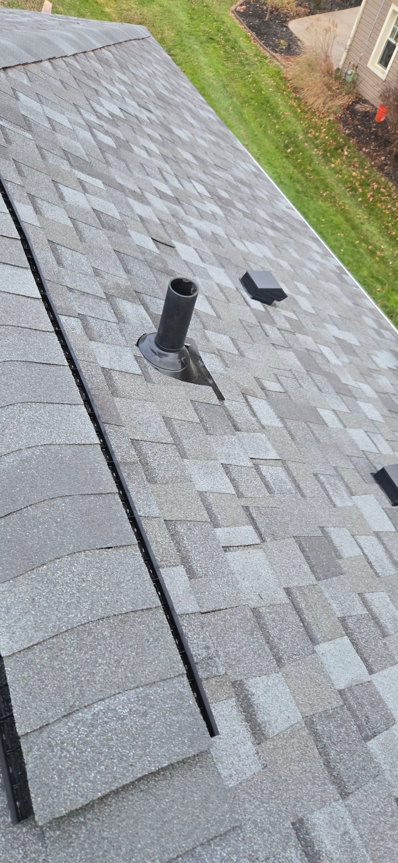 Dave F: Atlas Pinnacle, Color, Coastal Granite, Drip Edge, Color, Black by Eagle Eye Roofing