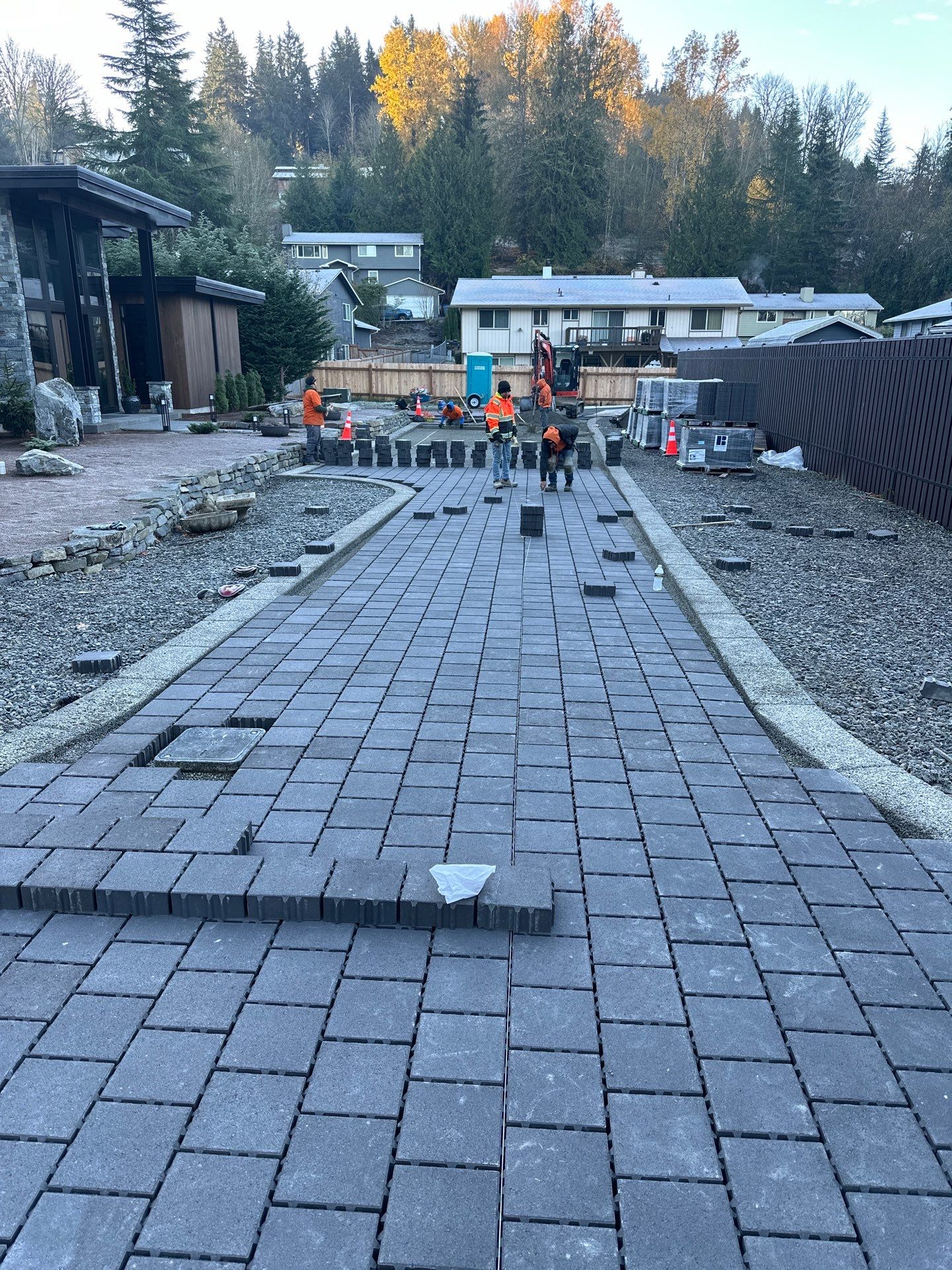 Permeable Pavers Driveway by Jireh Asphalt & Concrete Inc 