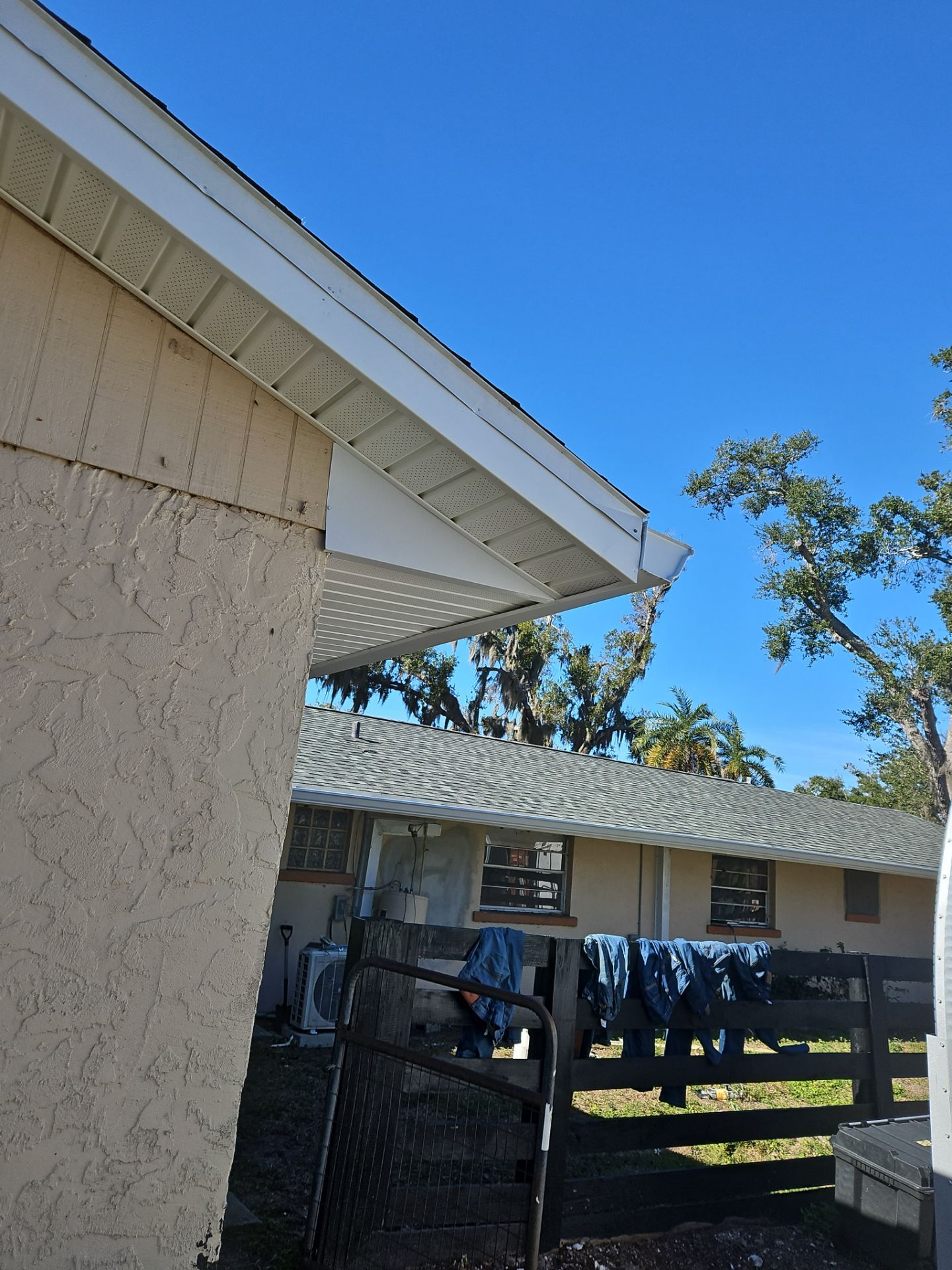 Soffit and Fascia Installation and Smooth Box Gutters and Downspouts in Sarasota FL by Gutter Professors