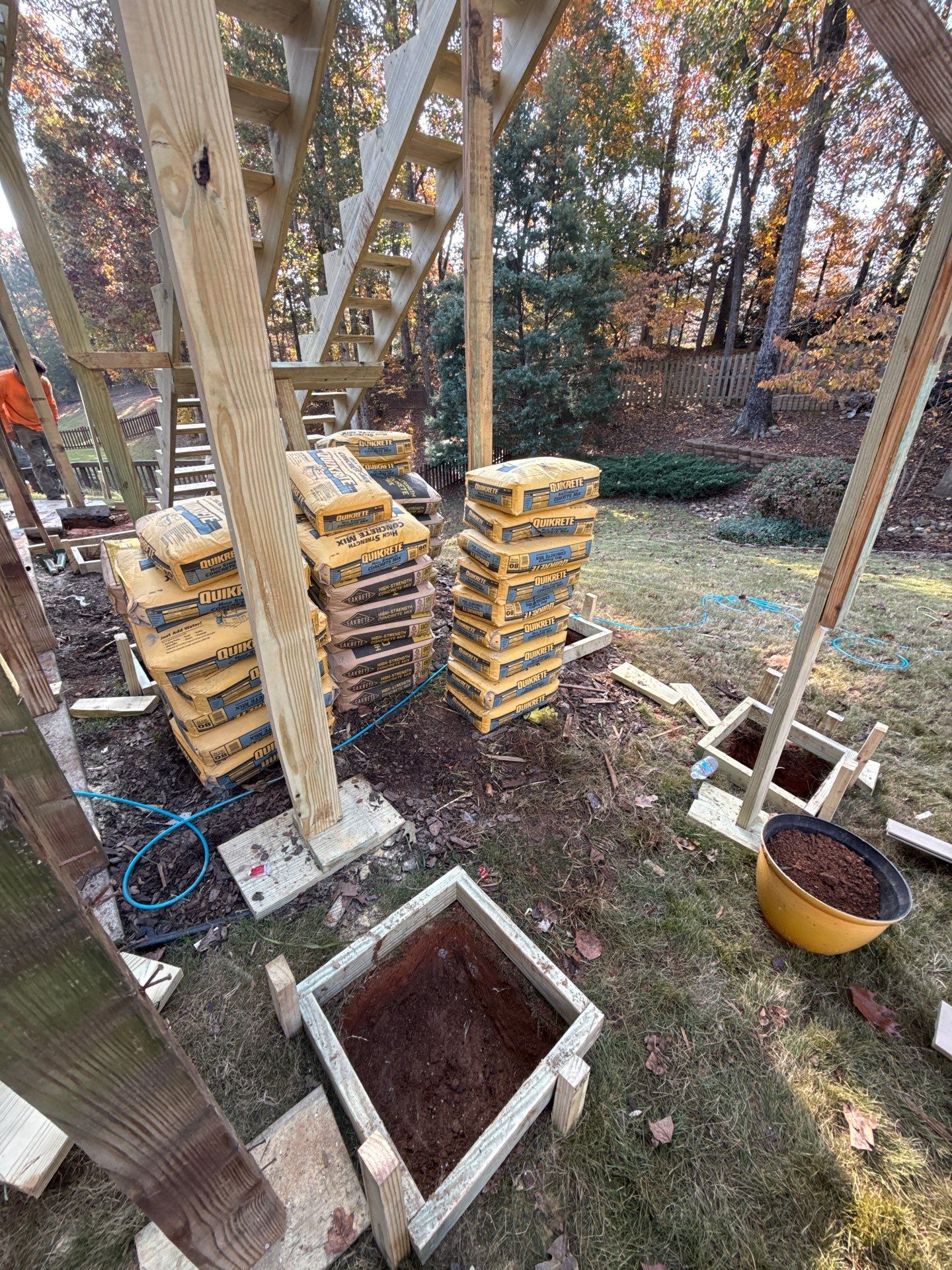 Multi-Level Deck Replacement With Custom Pergola In Woodstock by Swift Home Renovations 