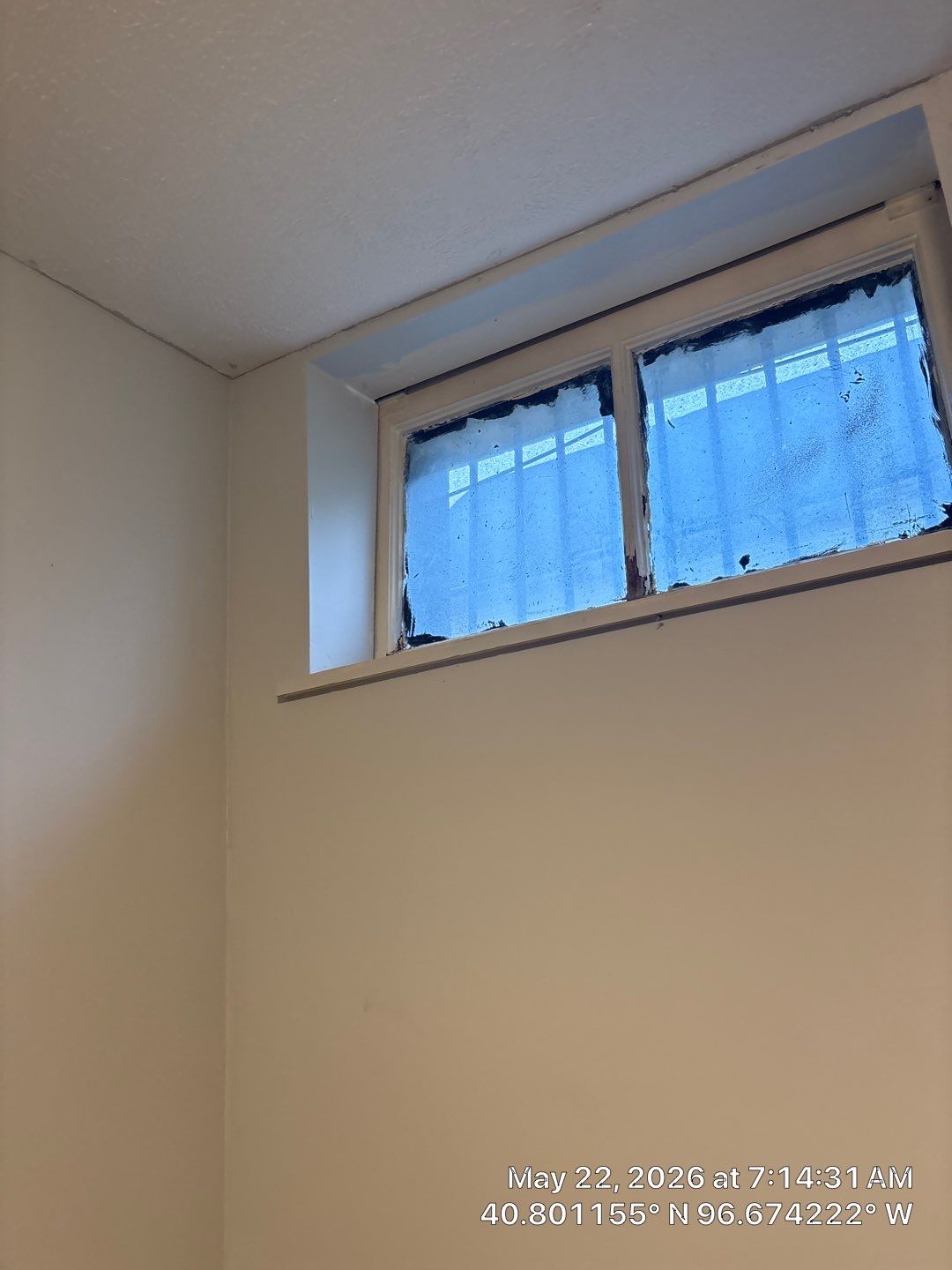 Basement Window Installation and Security Bar Upgrades in Lincoln by CompanyCam Sales Demo