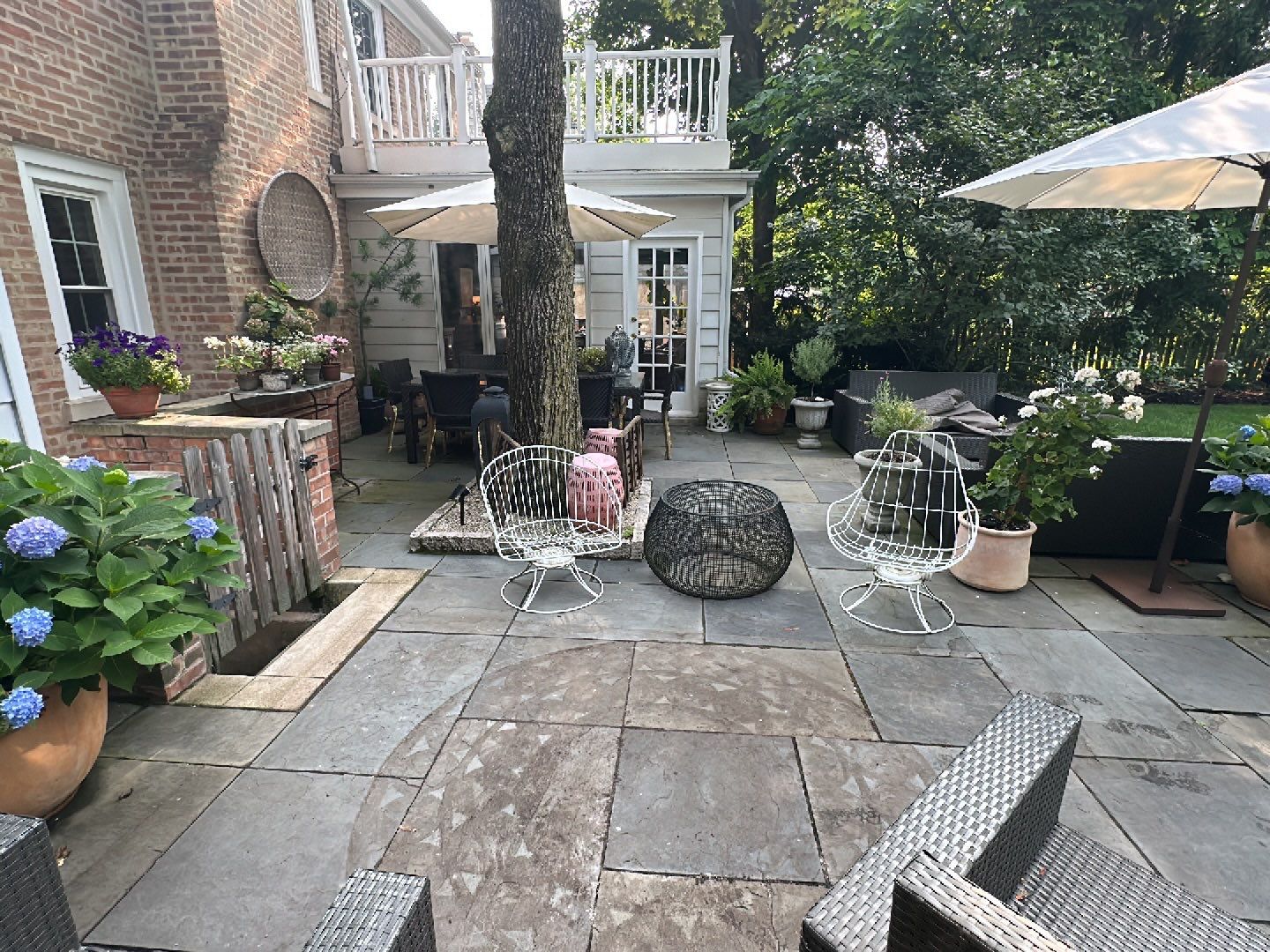 natural stone cleaning using Algaecide, soft wash soap by Northern Power Washing LLC.