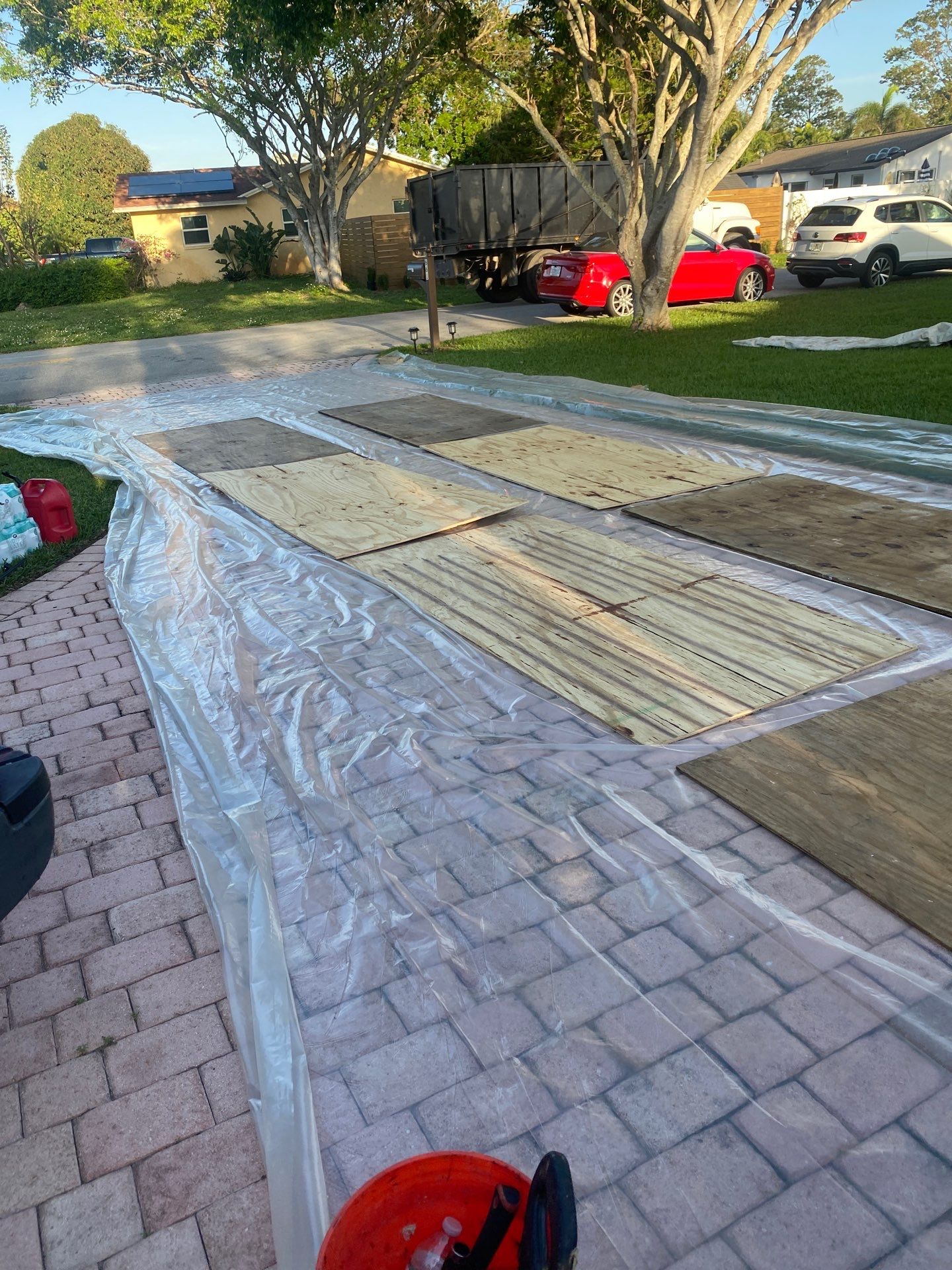 Residential Roofing Installation using 1" Nail strip metal roof by BLUES BROTHERS ROOFING