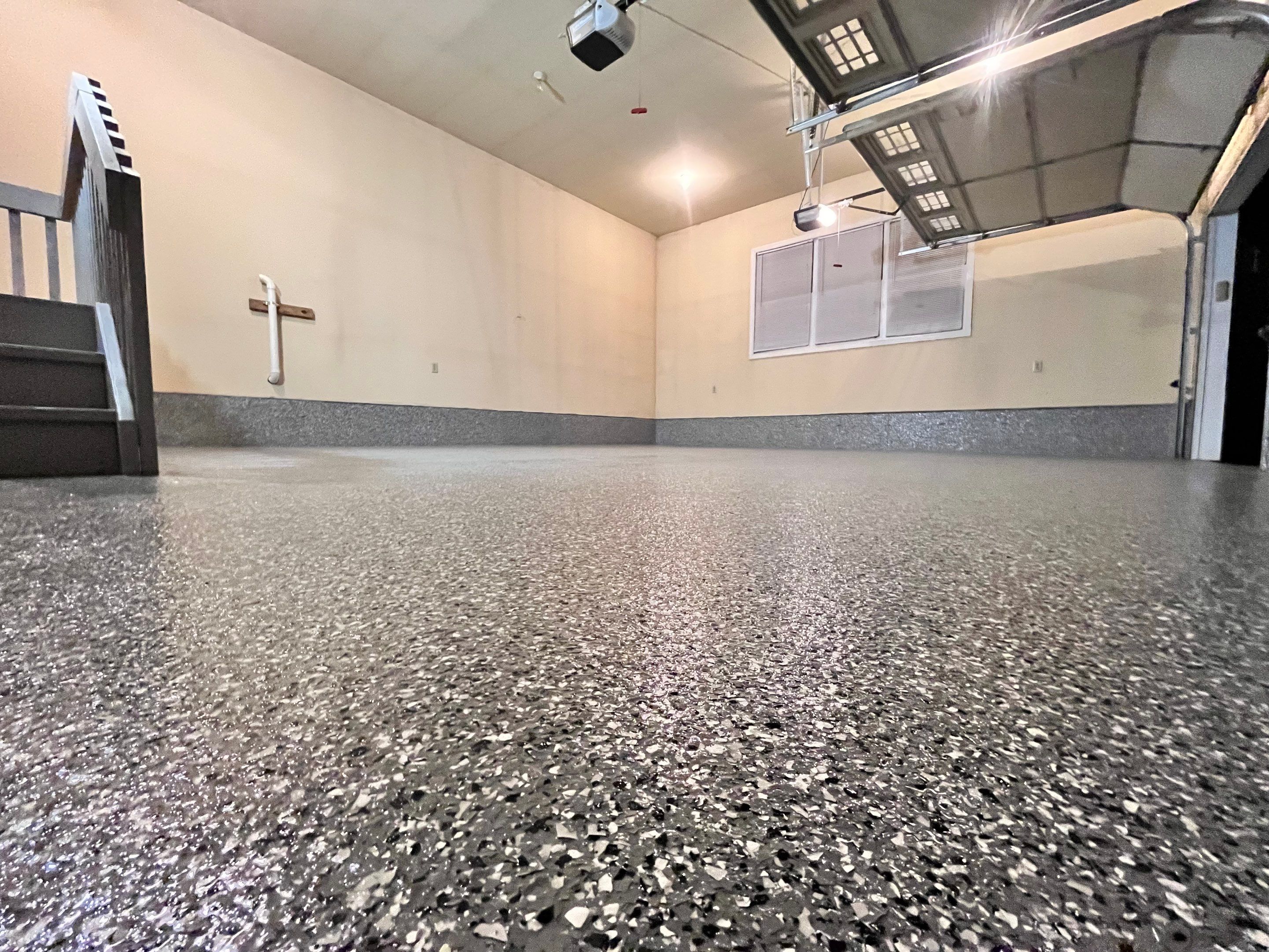 Wombat Flake Front Porch + Garage  by Level 10 Coatings