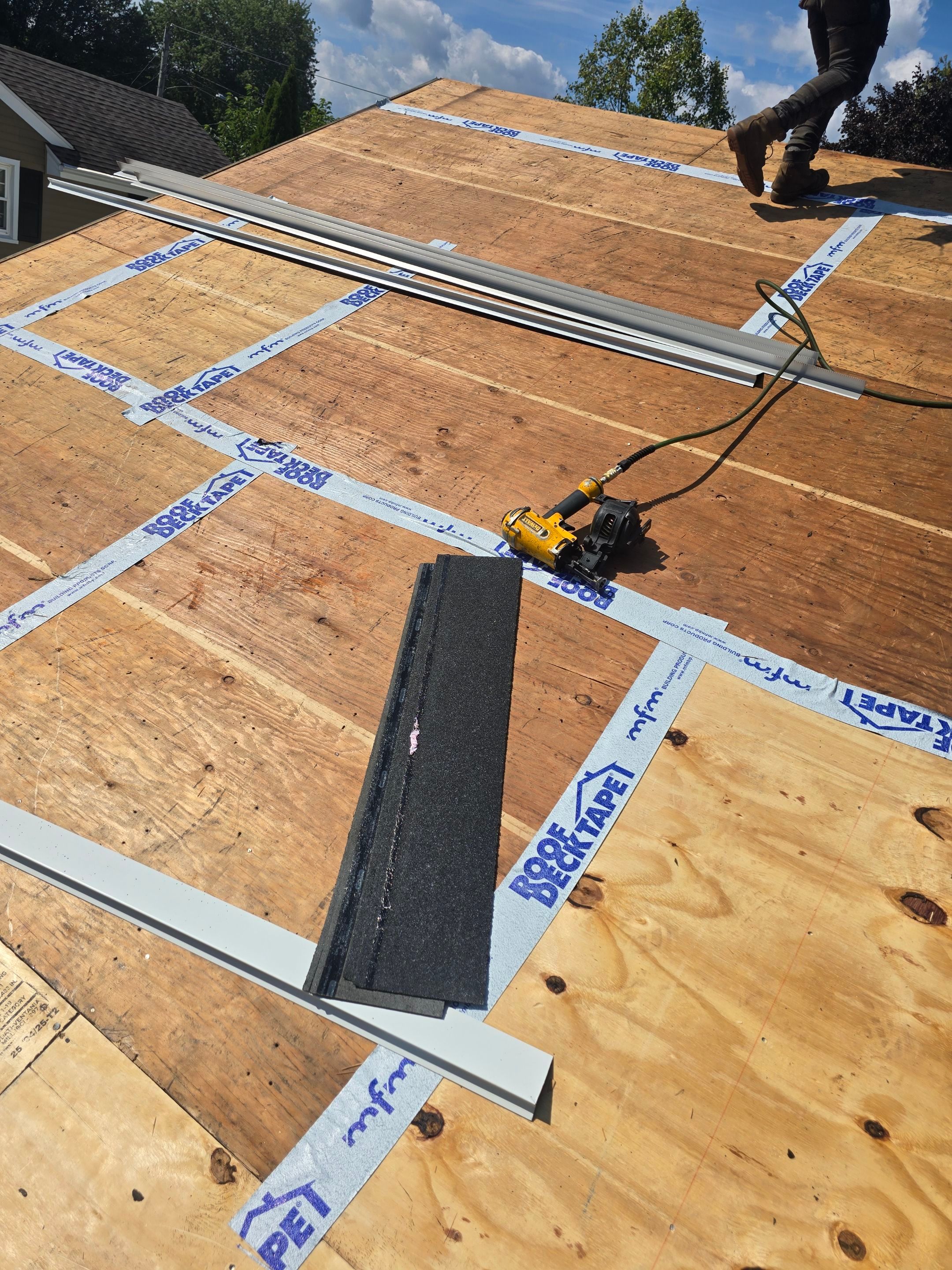 Residential Roofing Installation using Owens Corning TruDefinition Duration Sierra Gray by A Plus Exterior