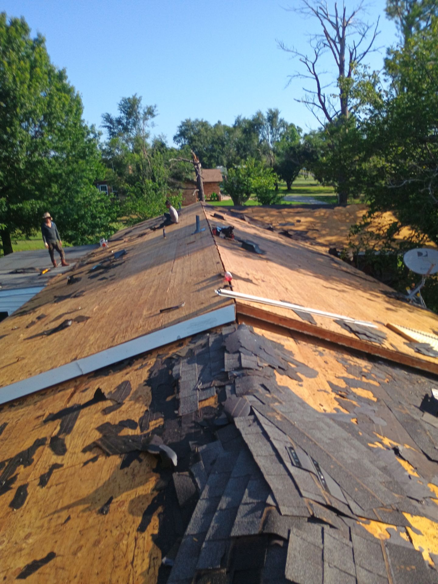 Storm Damage Restoration and Complete Roof Replacement in Pauls Valley by BANA Roofing and Solar Supply