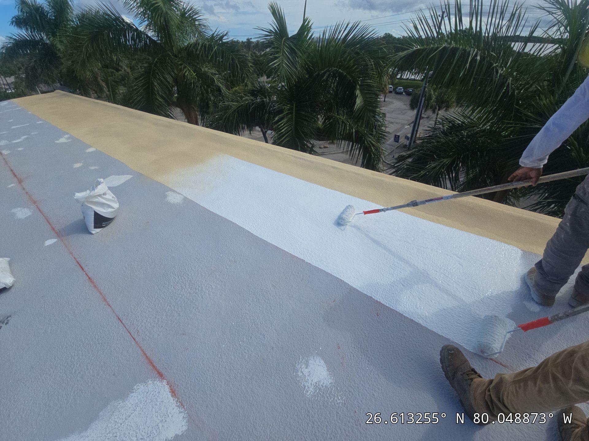 Commercial Roof Restoration for Lake Worth Beach Flat Roof Project by Roof King LLC