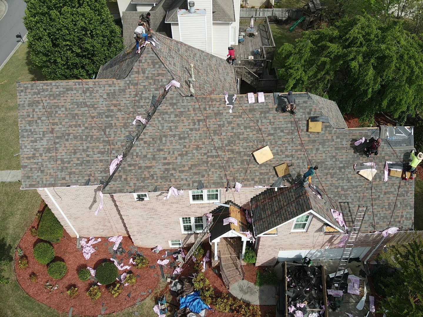 Residential Roofing Installation using Owens Corning by Inspector Roofing and Restoration