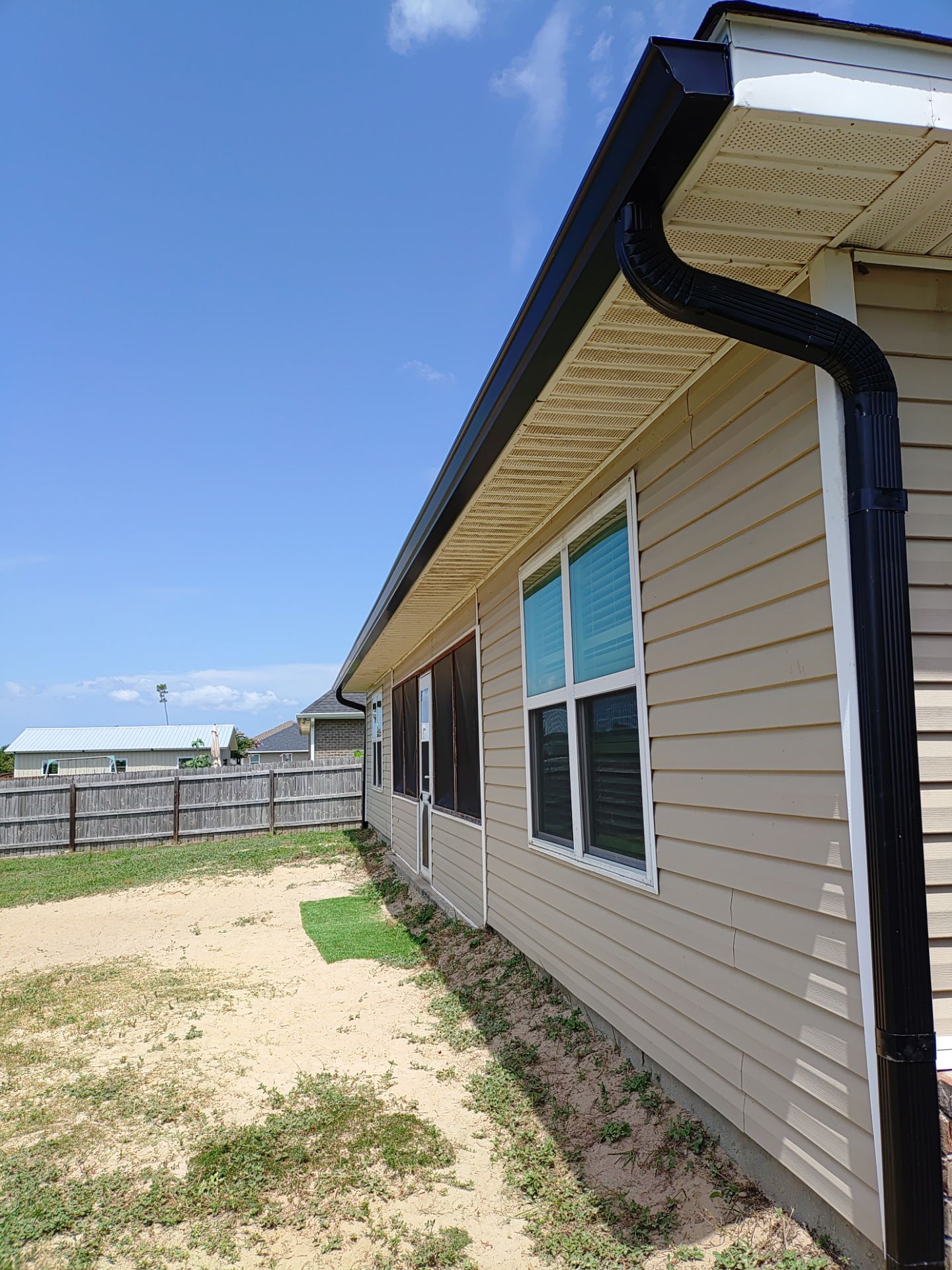 Custom Color Gutters Installed with Precision in Panama City FL by Gutter Professor by Gutter Professors