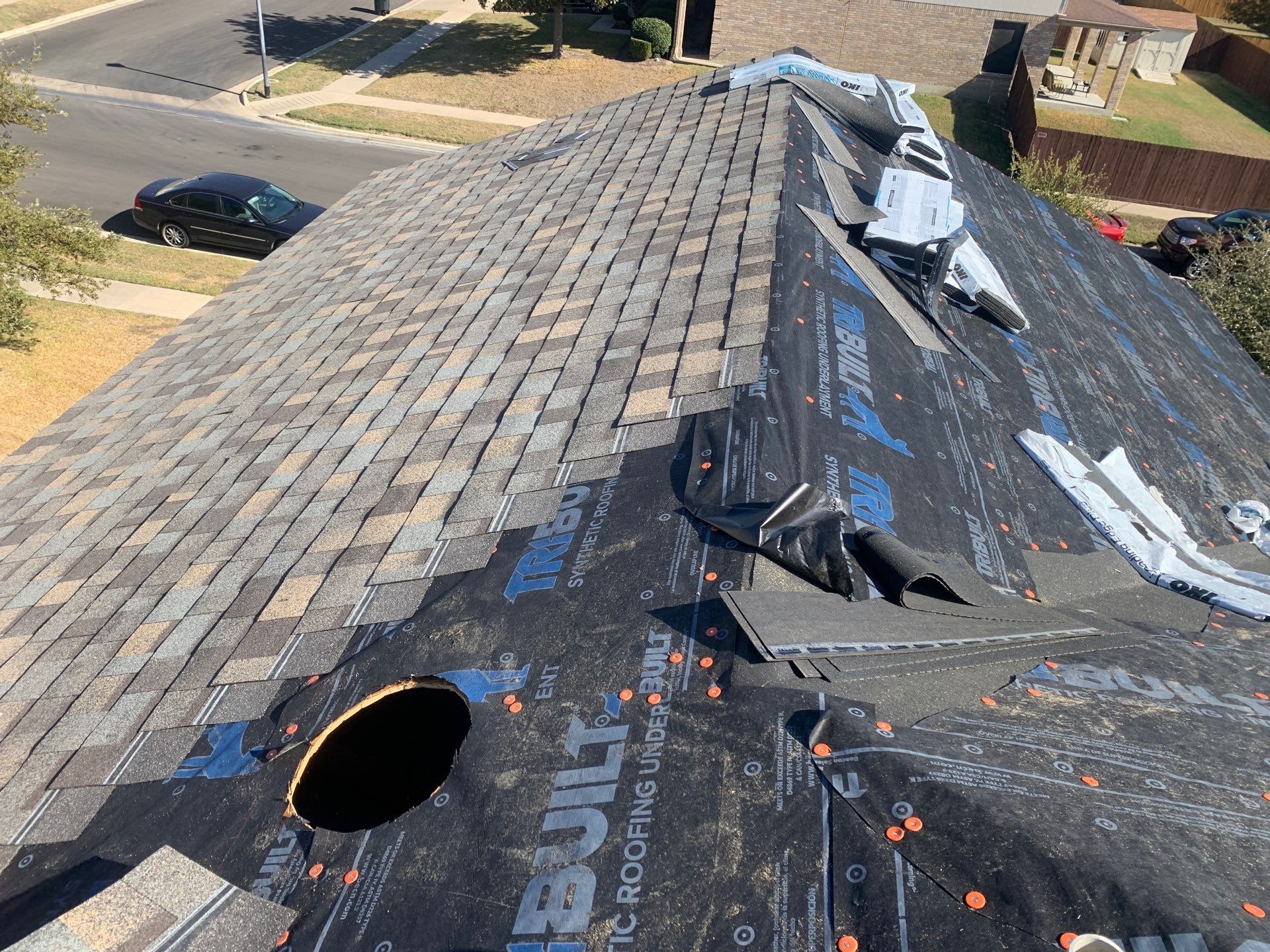 Hail Damage Restoration and Full Roof Replacement in Killeen by Caliber Restoration LLC