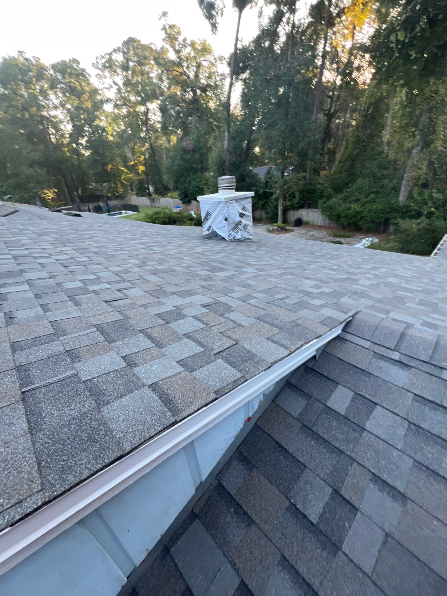 Reroof with Skylight in Gainesville, FL by Brehm Roofing