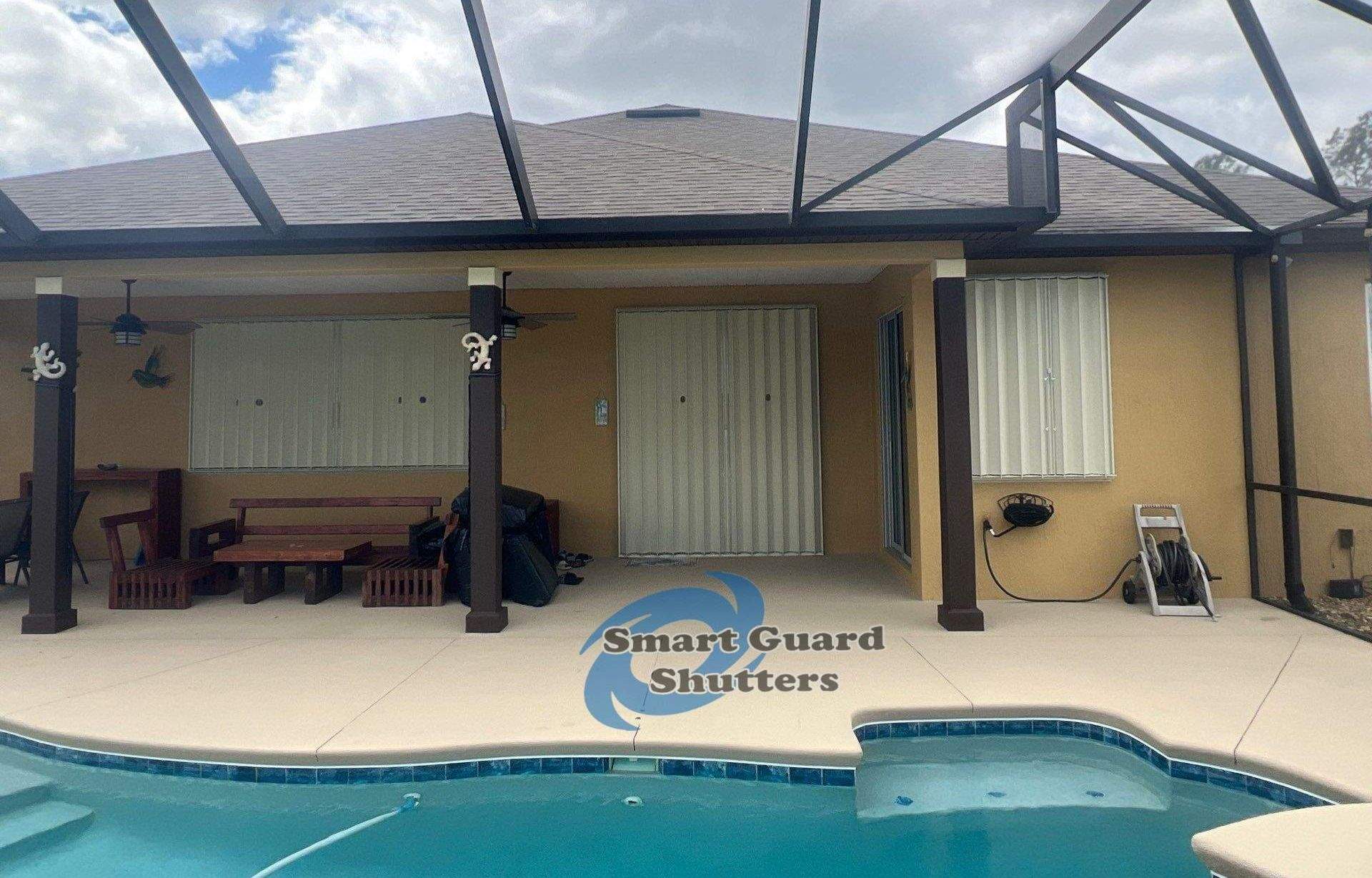 Hurricane Protection in Ivory by Smart Guard Shutters