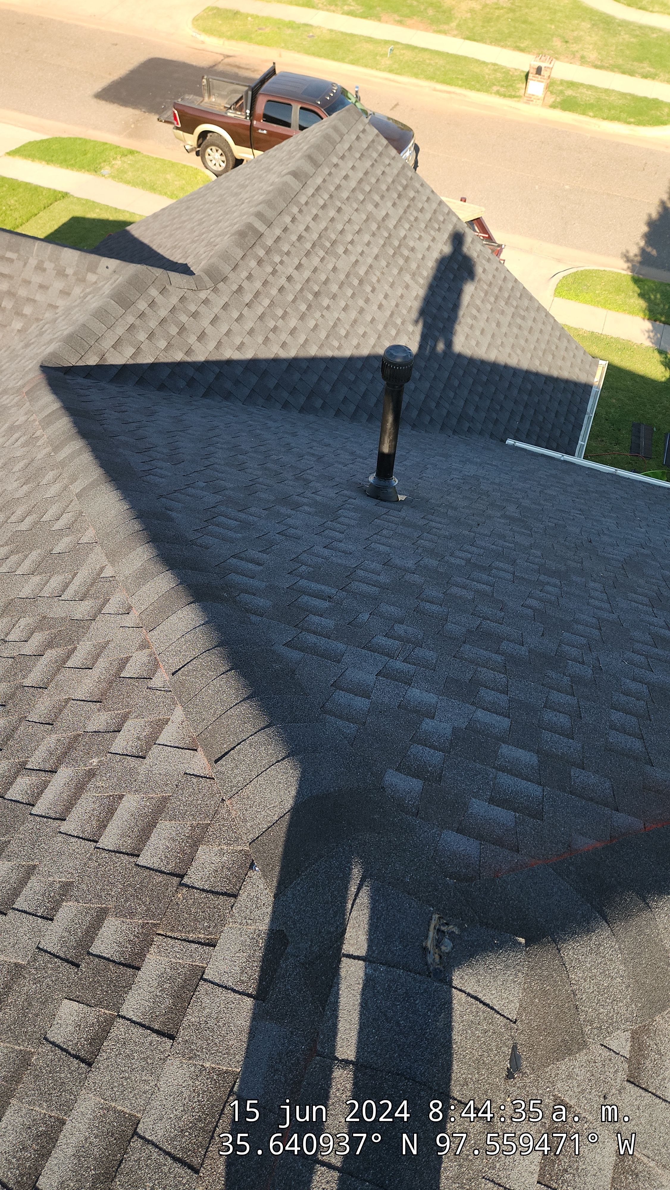 Reroof using GAF HDZ in Charcoal by Castillo Roofing