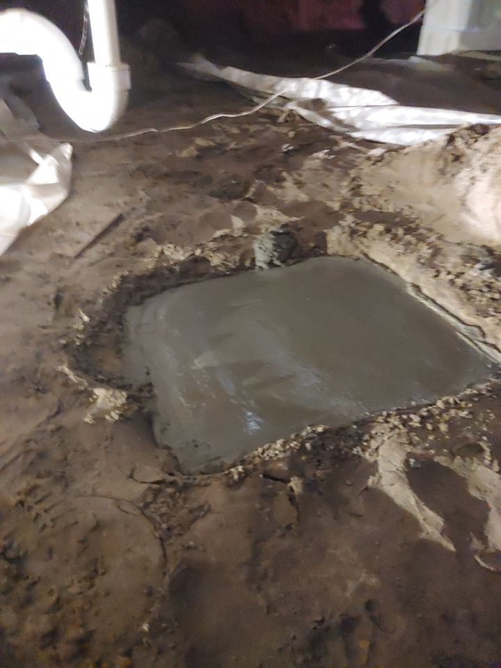 Crawl space encapsulation and Waterproofing using Structural Wood and Steel Reinforcements by Toledo Basement Repair 