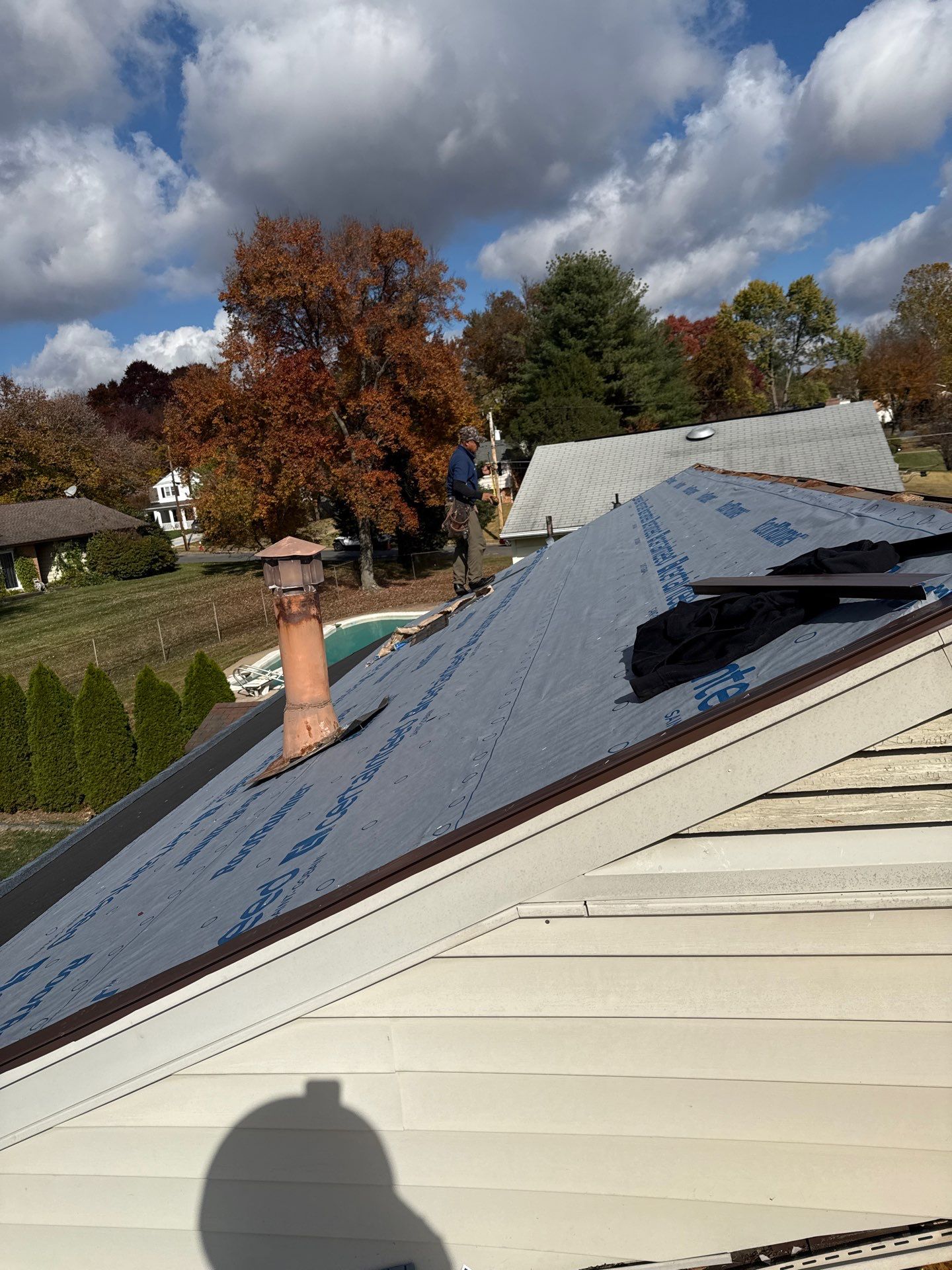 Faifax : Residential Roof Replacement with CertainTeed Landmark Pro in Max Def Coastal Blue  by RM Banning, Inc.