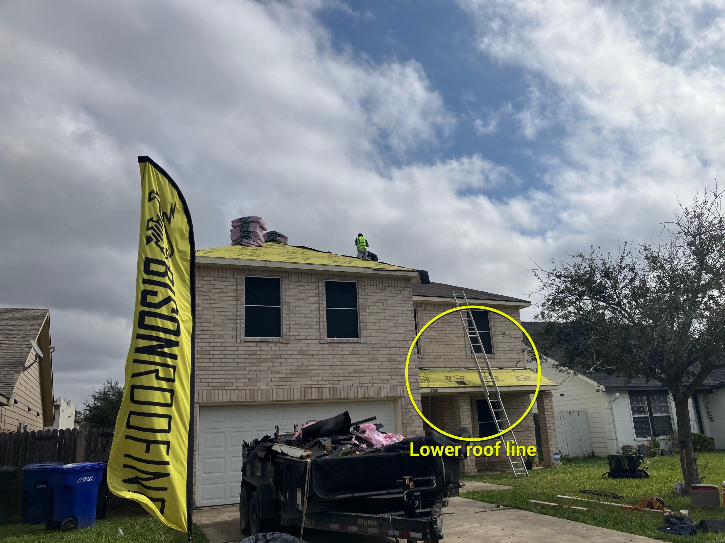 McAllen Roof Project by Bison Roofing  