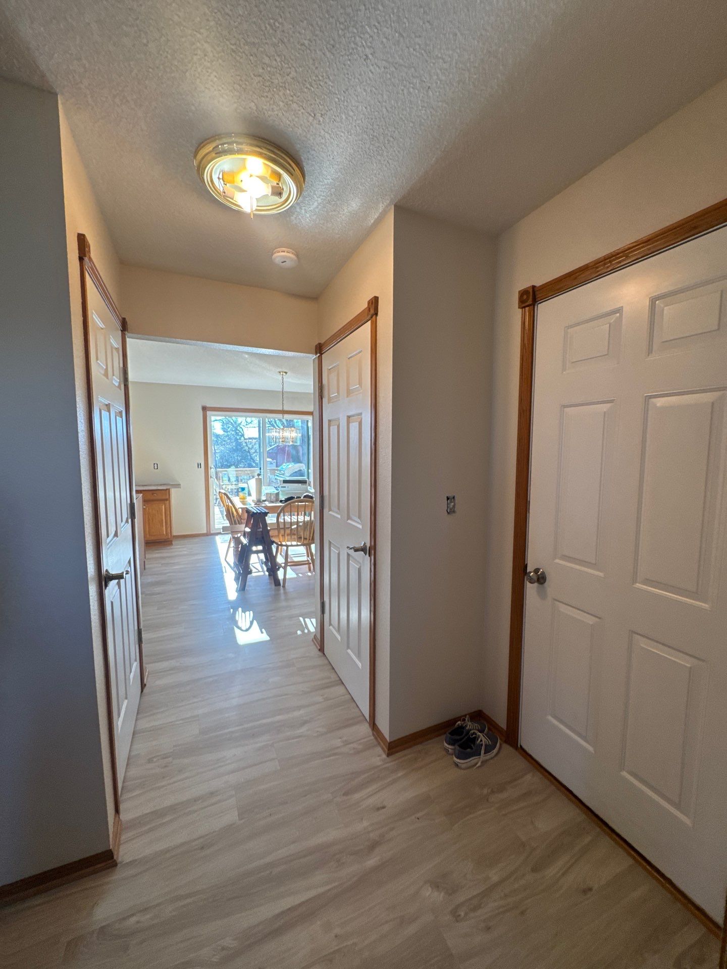 Ankeny Residential Interior | SW Duration in Natural Linen, Velvet Antler Accents & Clary Sage Bath with ProMar Flat White Ceilings by Midwest Paint LLC