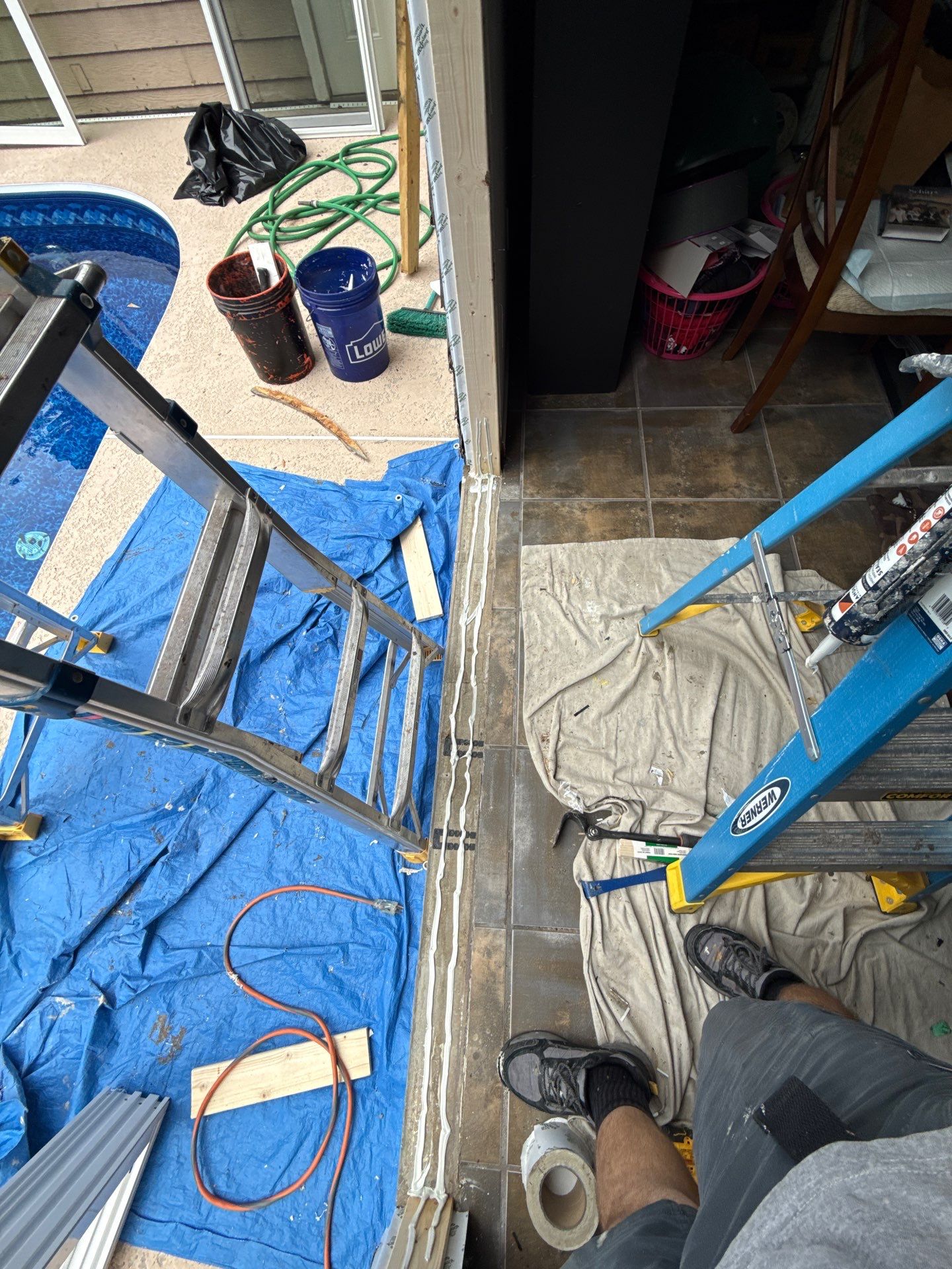 Custom Arched Transom and Sliding Patio Door Replacement in Gainesville by Windows & Doors Store