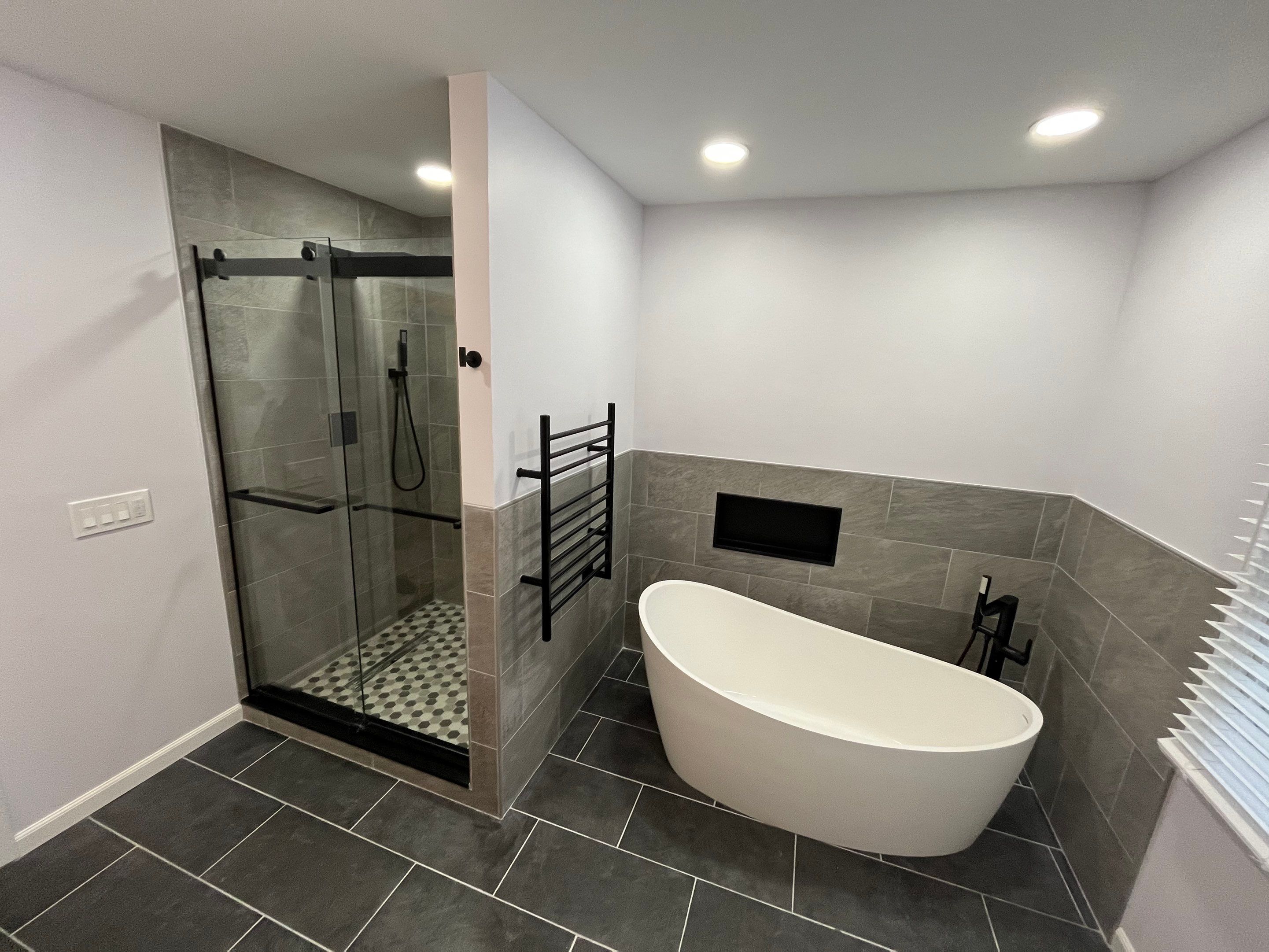 Bathroom Remodel using Tile by Home Concepts Construction