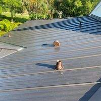 24ga 1" Nail-Strip Dark Bronze  by Total Roofing System The Metal Roof Experts