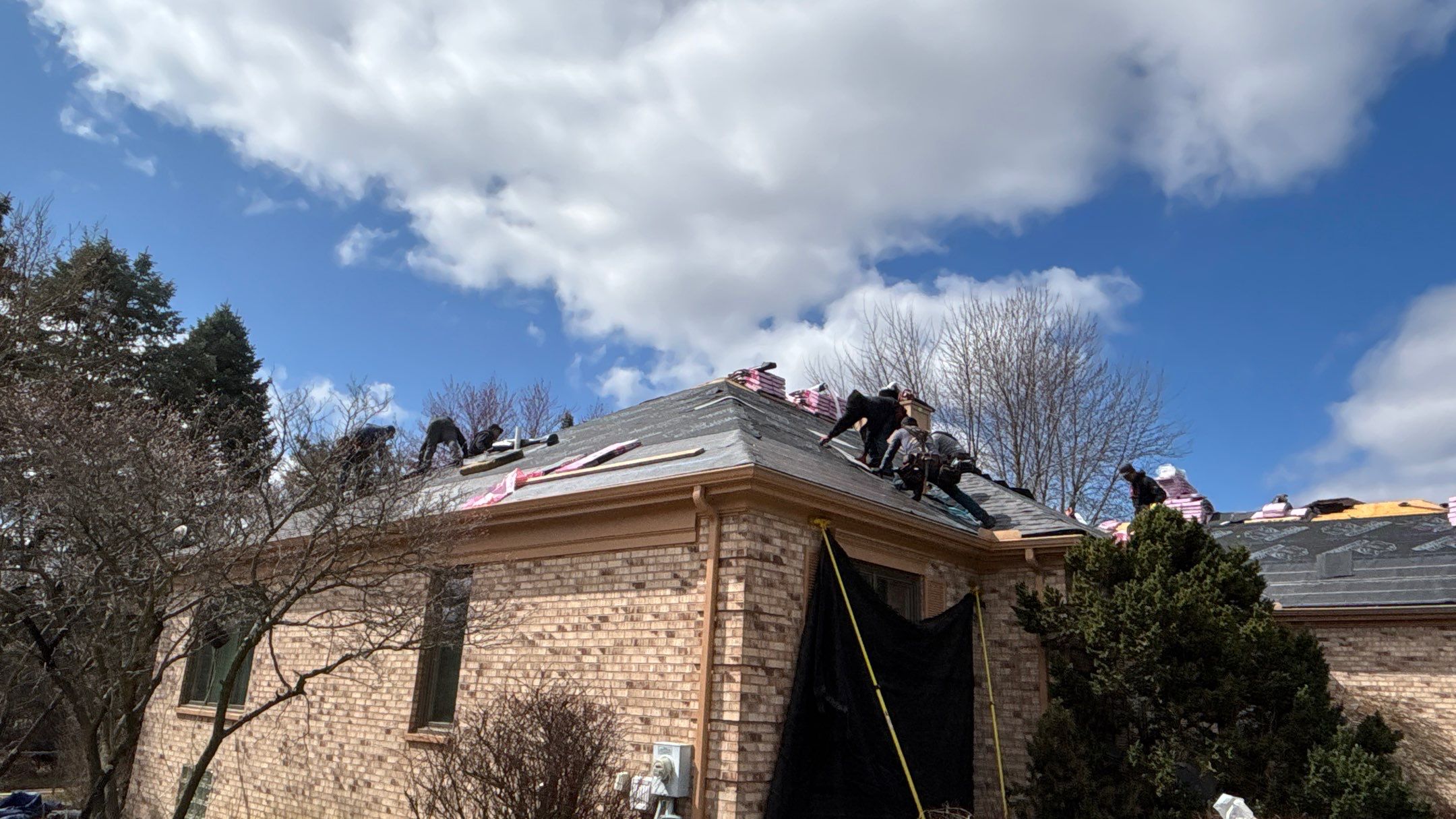 Roof Replacement using Owens Corning Midnight Plum by 180 Contractors