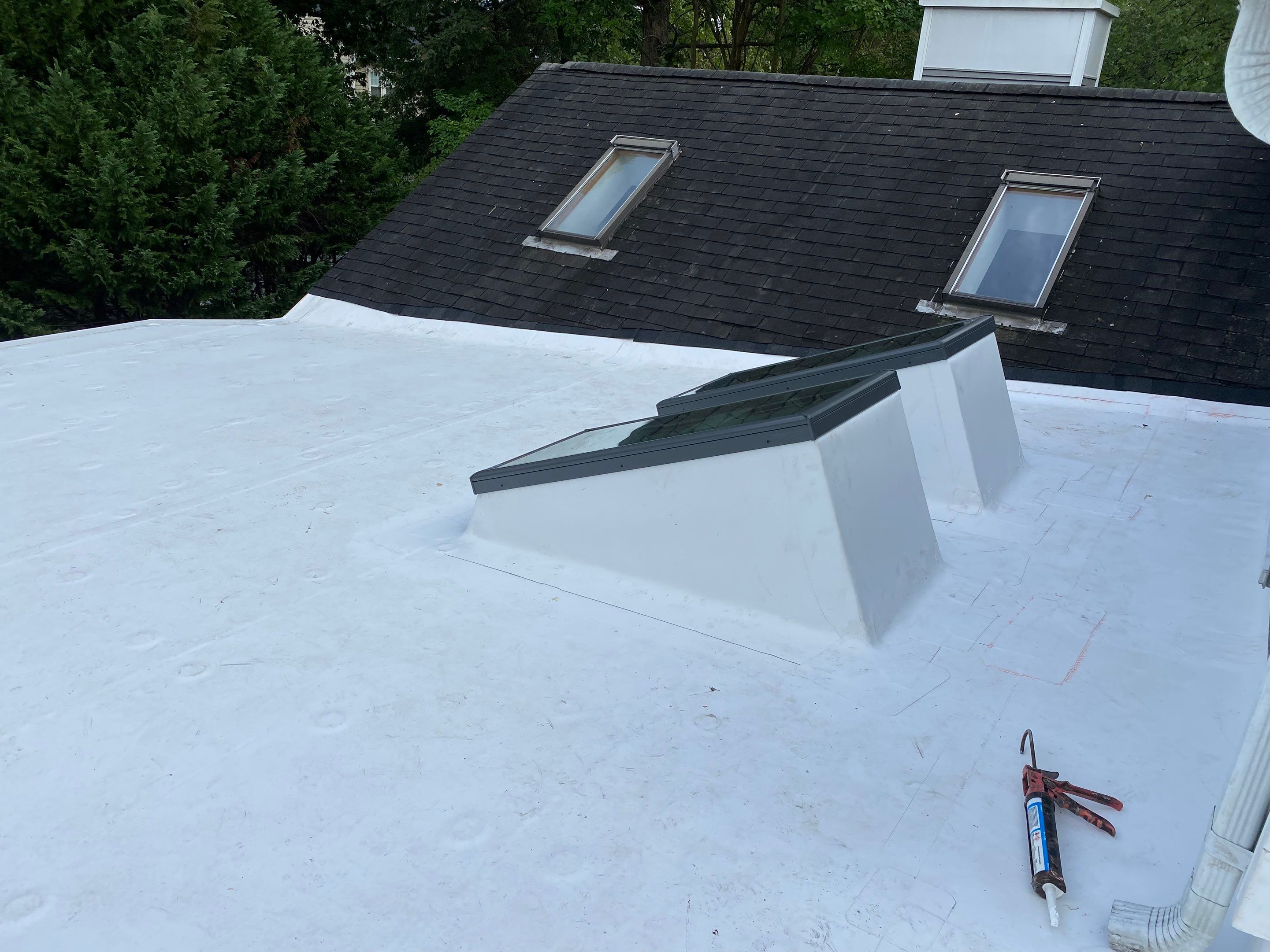 Alexandria: Residential Flat Roof Replacement with MuleHide TPO by RM Banning, Inc.