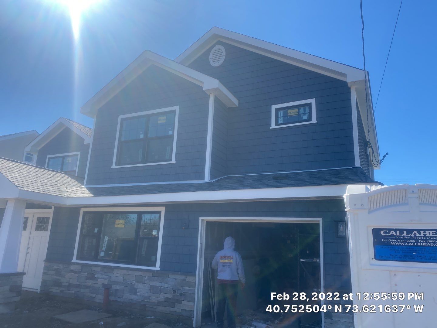 Full House Installation 5" white seamless gutters 2x3 leaders by Above All Gutters