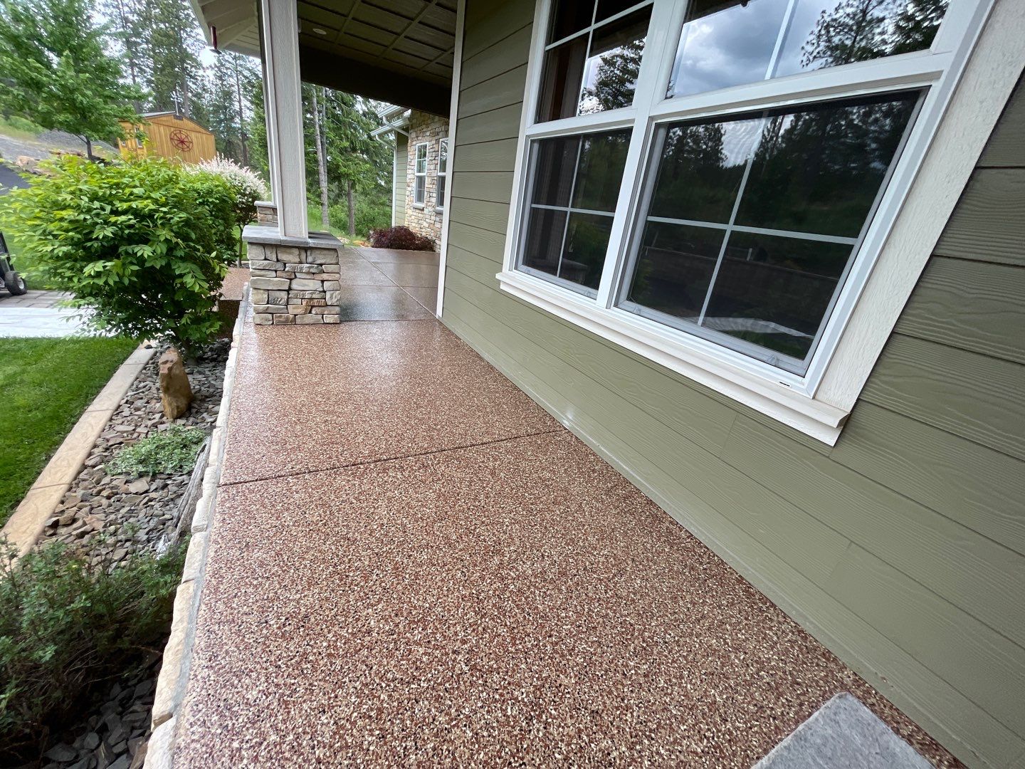 Entryway Transformation using Chestnut by Croc Coatings, LLC