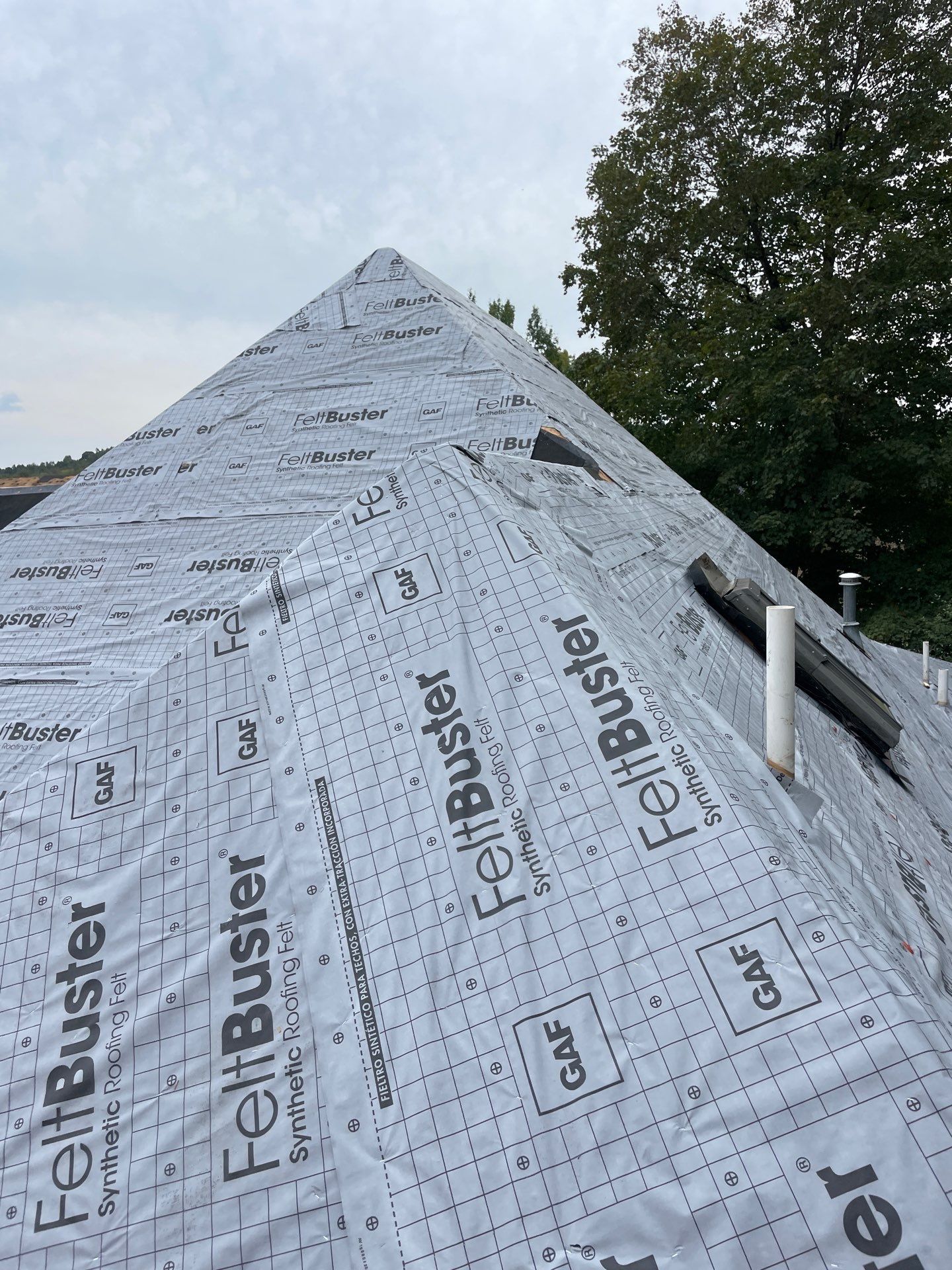 Residential Roofing Installation using GAF Timberline HDZ Pewter Gray by Rainstoppers Roofing