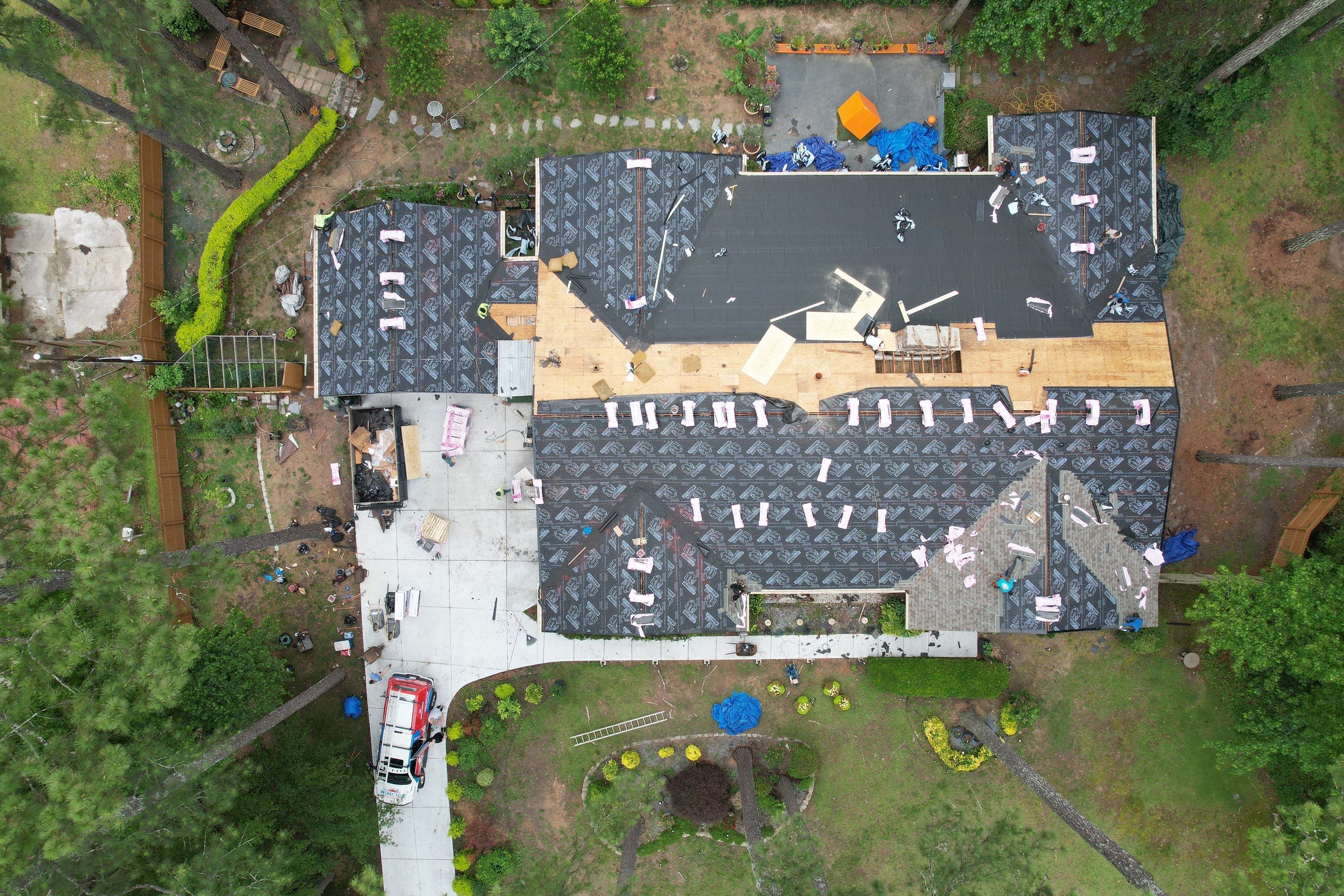 Residential Roofing Installation using Owens Corning by Inspector Roofing and Restoration