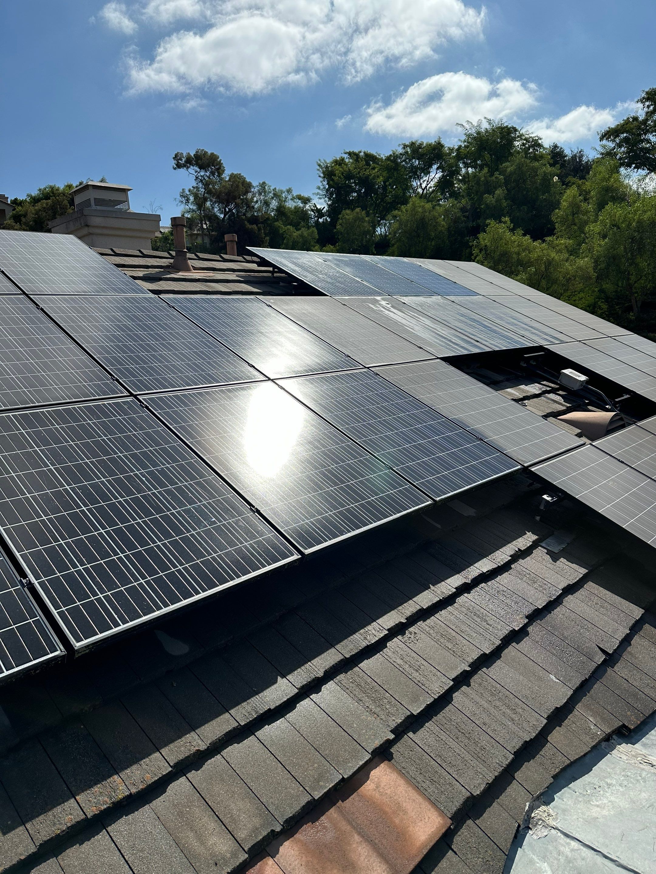 Solar Panel Cleaning using Deionized Water by Property Cleaning Experts, LLC