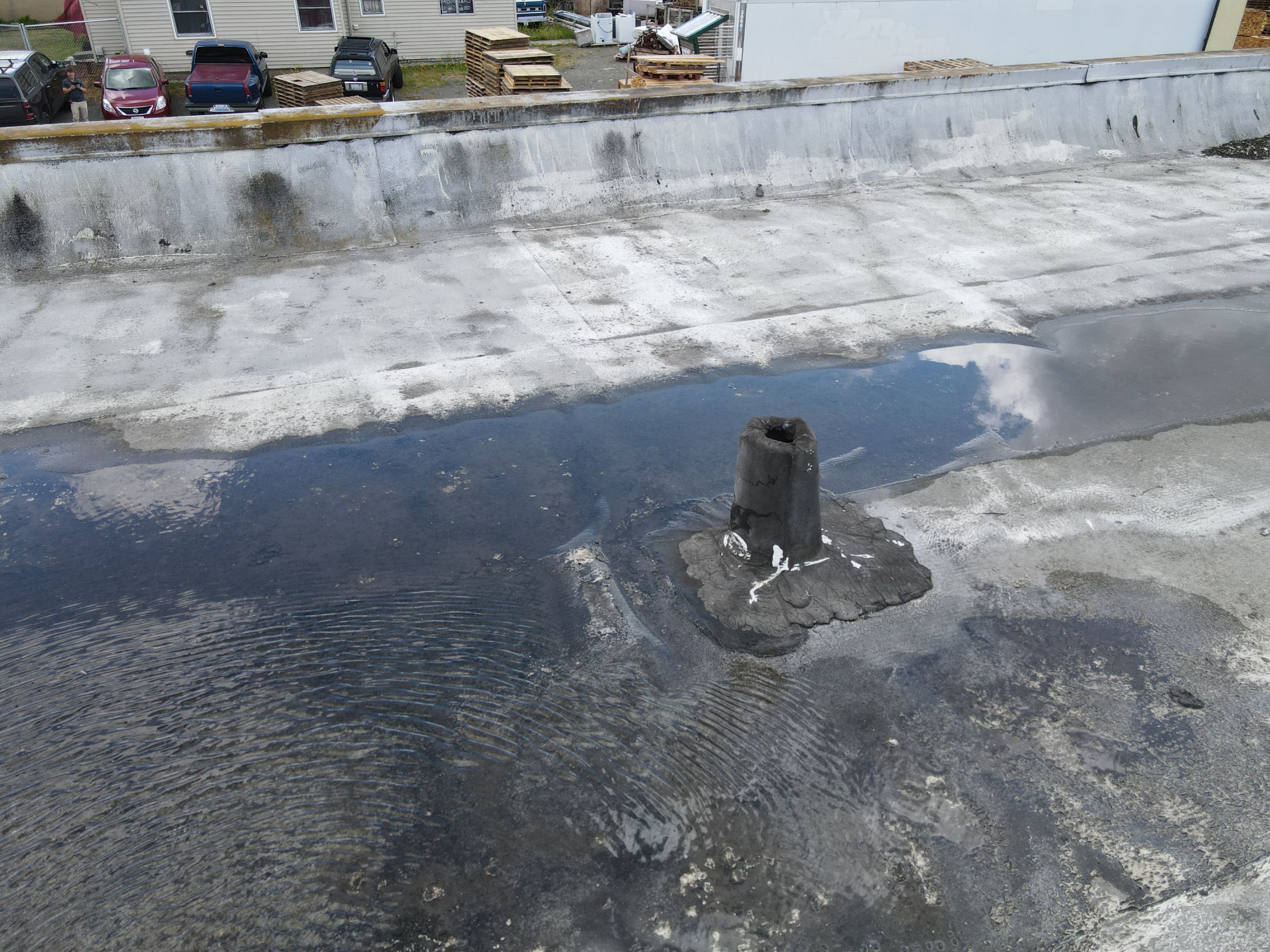 Warehouse Flat Roof - Torchdown to PVC by Roof Smart