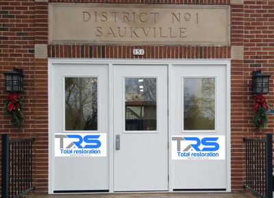  Commercial Entry Door Installation at Grafton Local Library