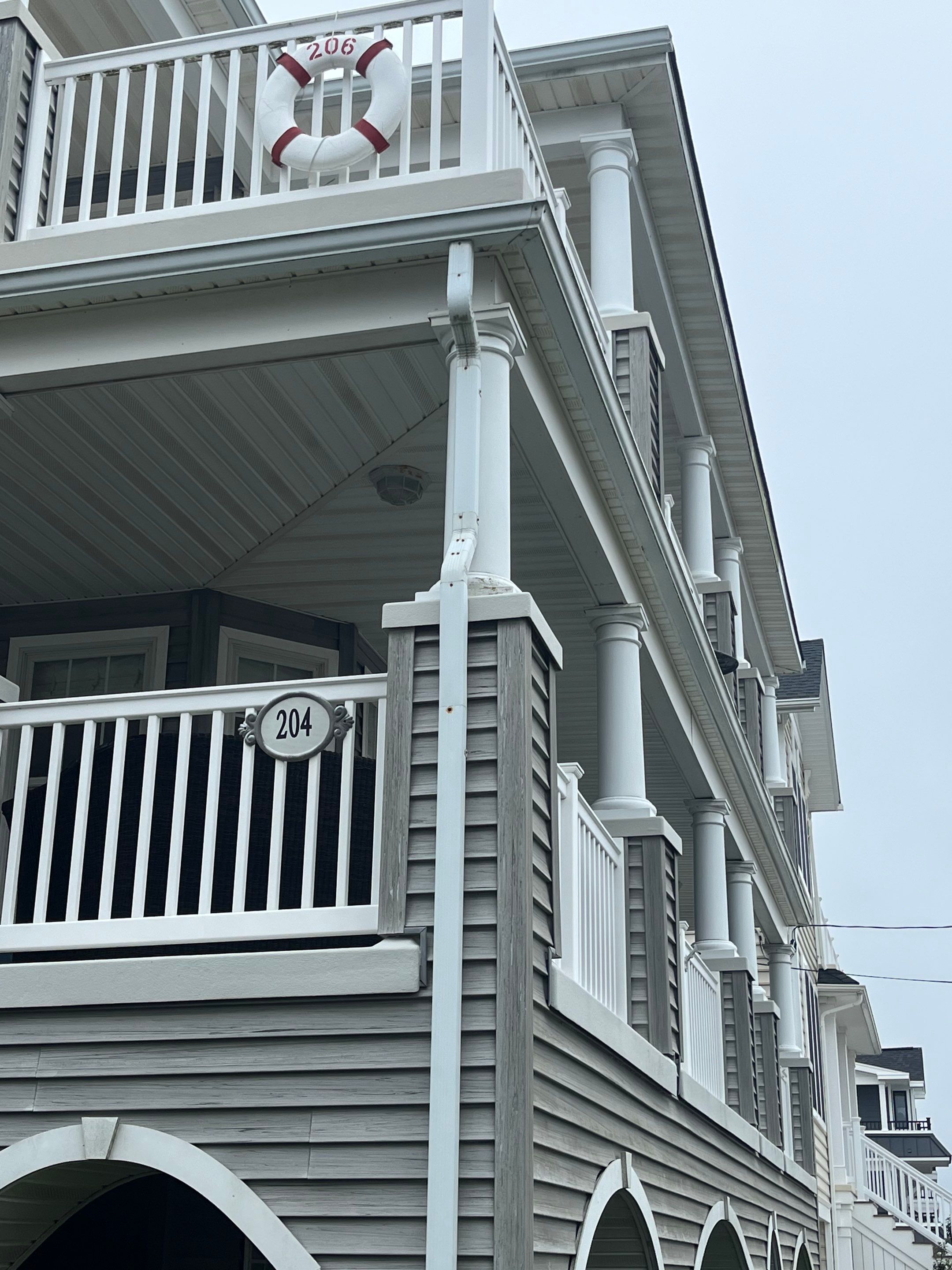 Exterior painting - Columns & Beams Ocean City, NJ by FreshCoat Works LLC