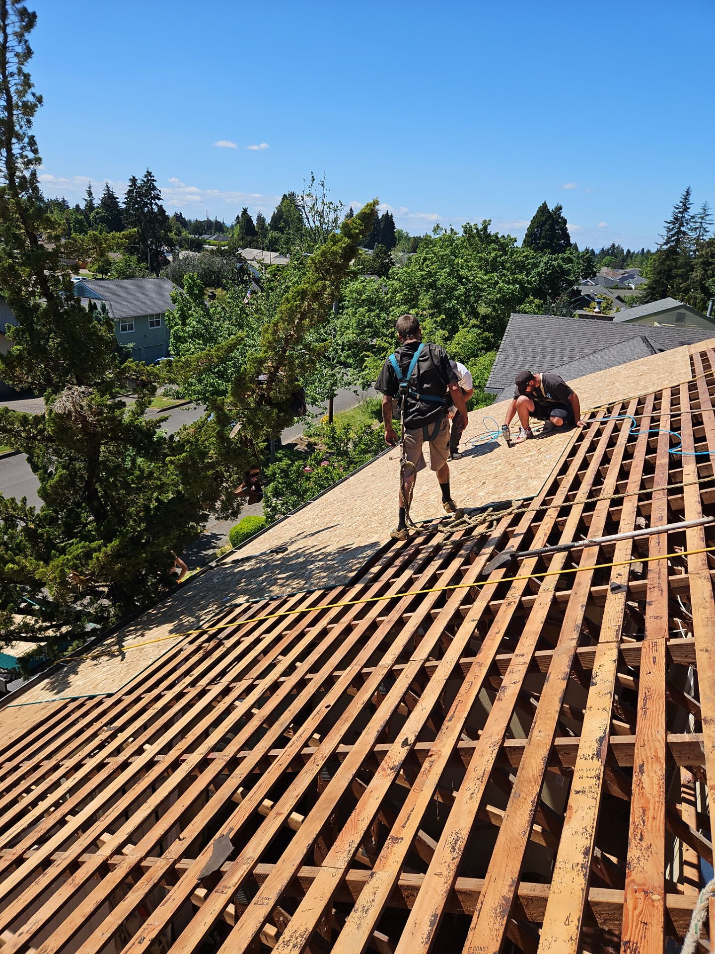 Residential Roofing Installation using IKO Dynasty (Color: Granite Black) by Orezona Building & Roofing Company, Inc.