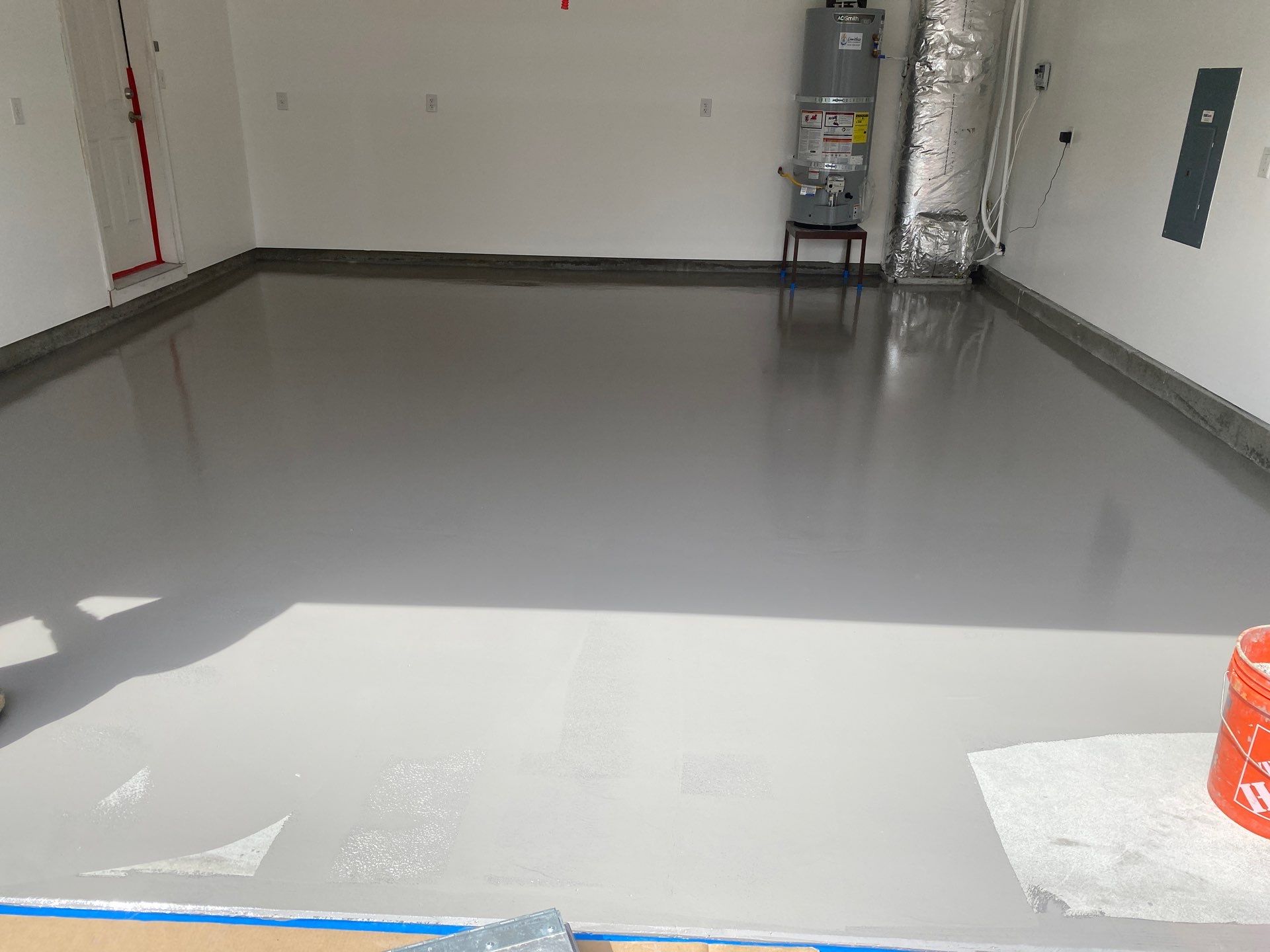 Garage Transformation using Claystone Hybrid by Croc Coatings, LLC
