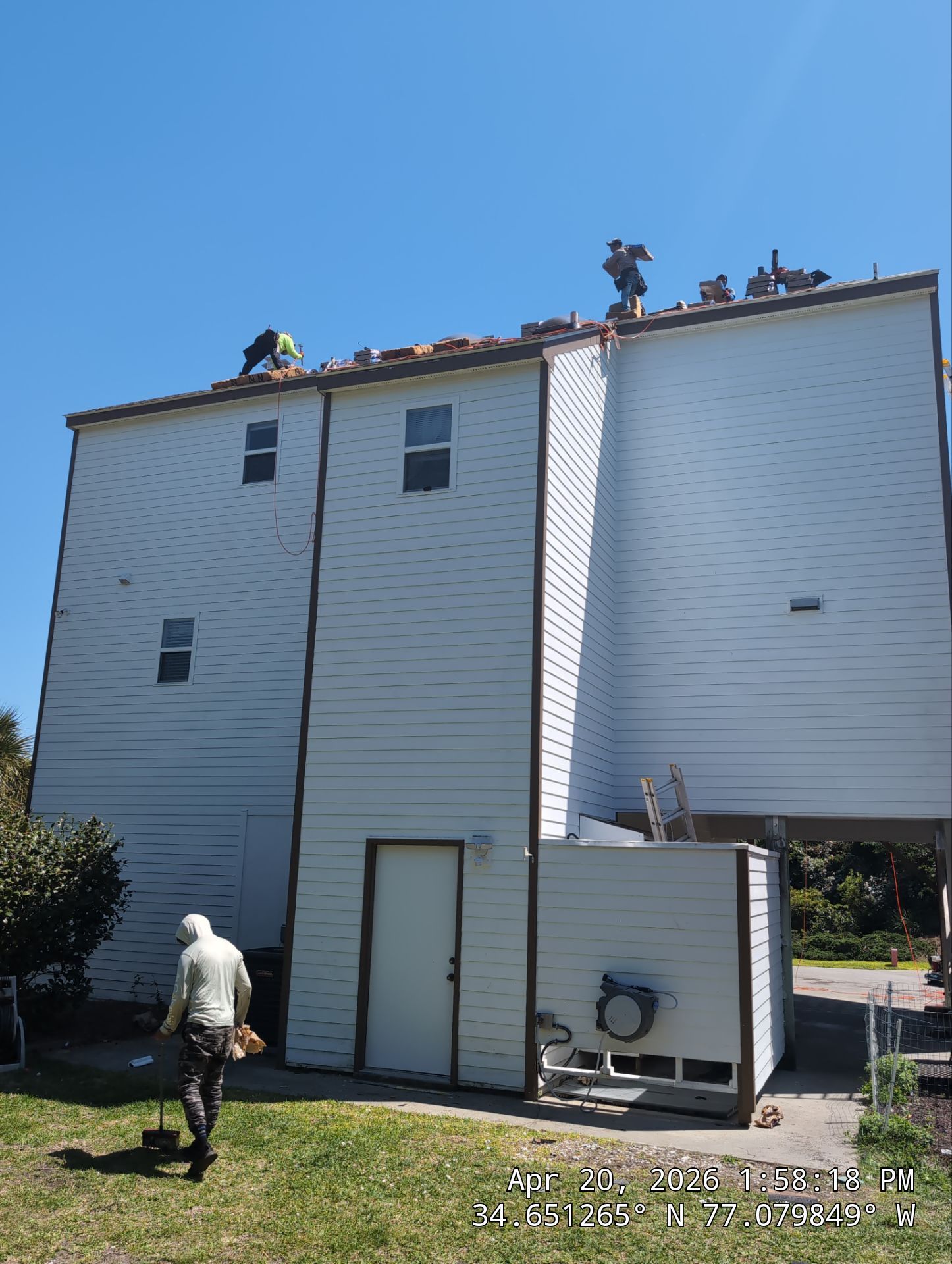 Another coastal home protected in Emerald Isle, NC. by RGR Construction and Roofing, LLC