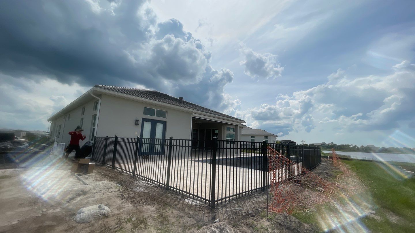 Aluminum Fence Installation using 3 Rail Aluminum Fence by Asap fence and gates, LLC