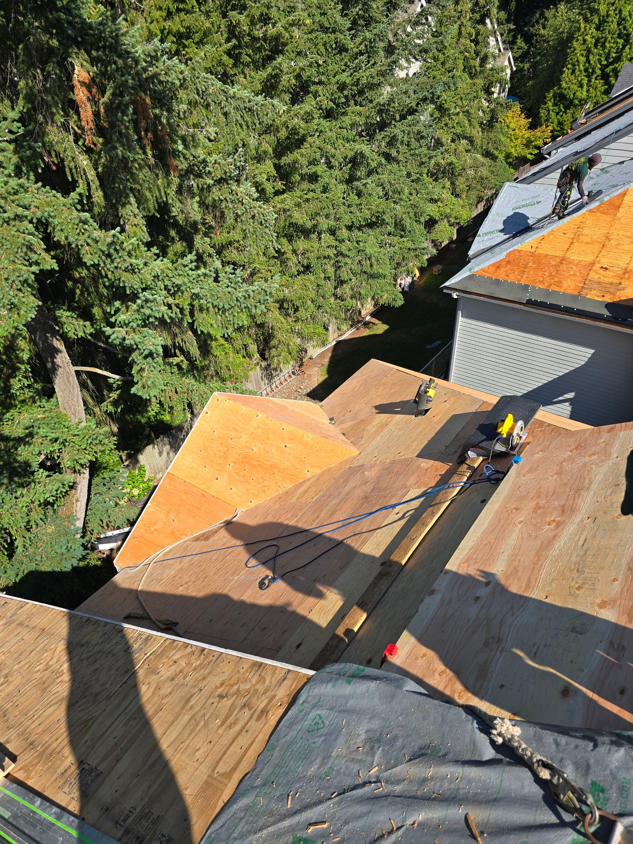 Dawson Station Reroof and Gutters by Hawthorne General Construction