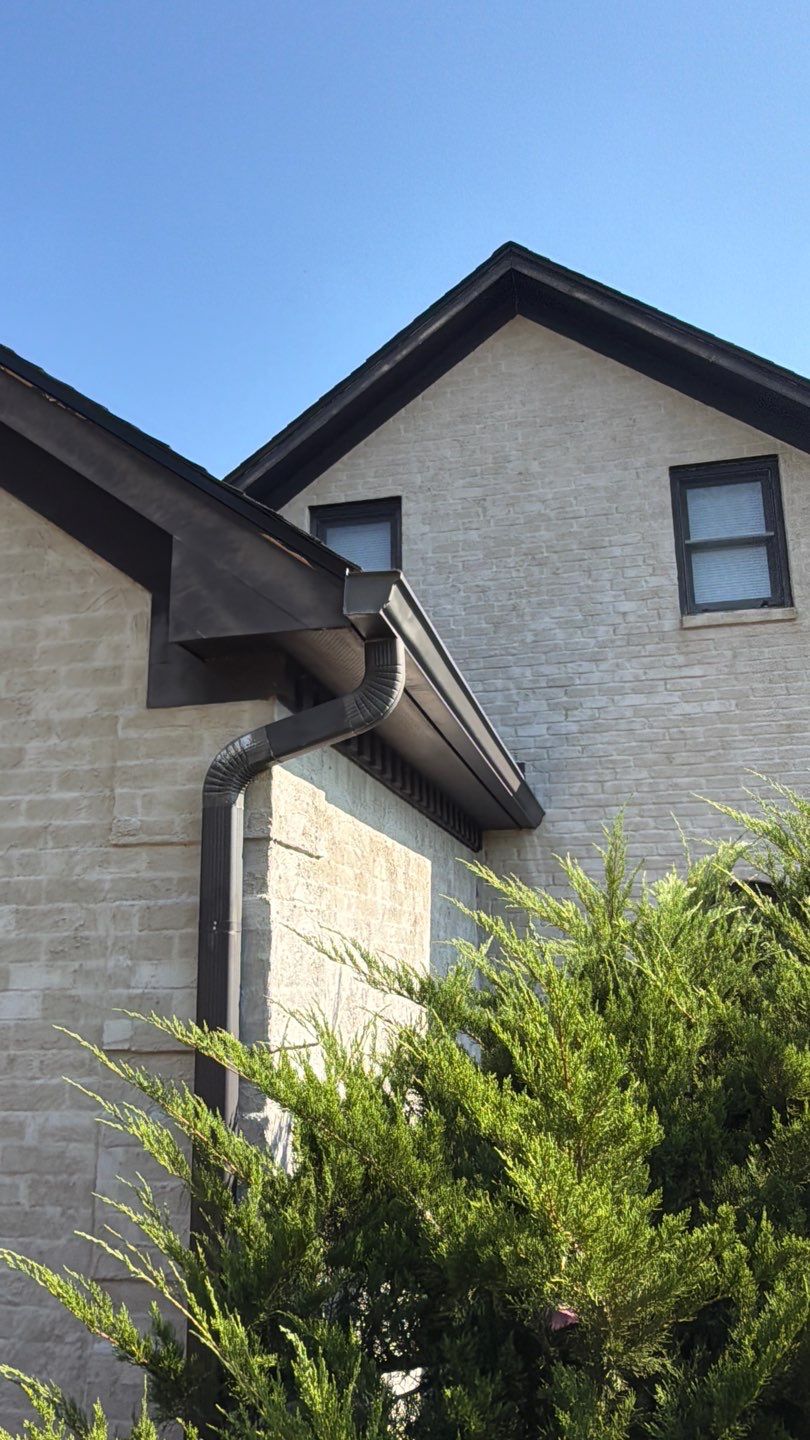 Bronze Gutter System and Exterior Masonry Upgrades in Brentwood by Stellar Roofing & Restorations