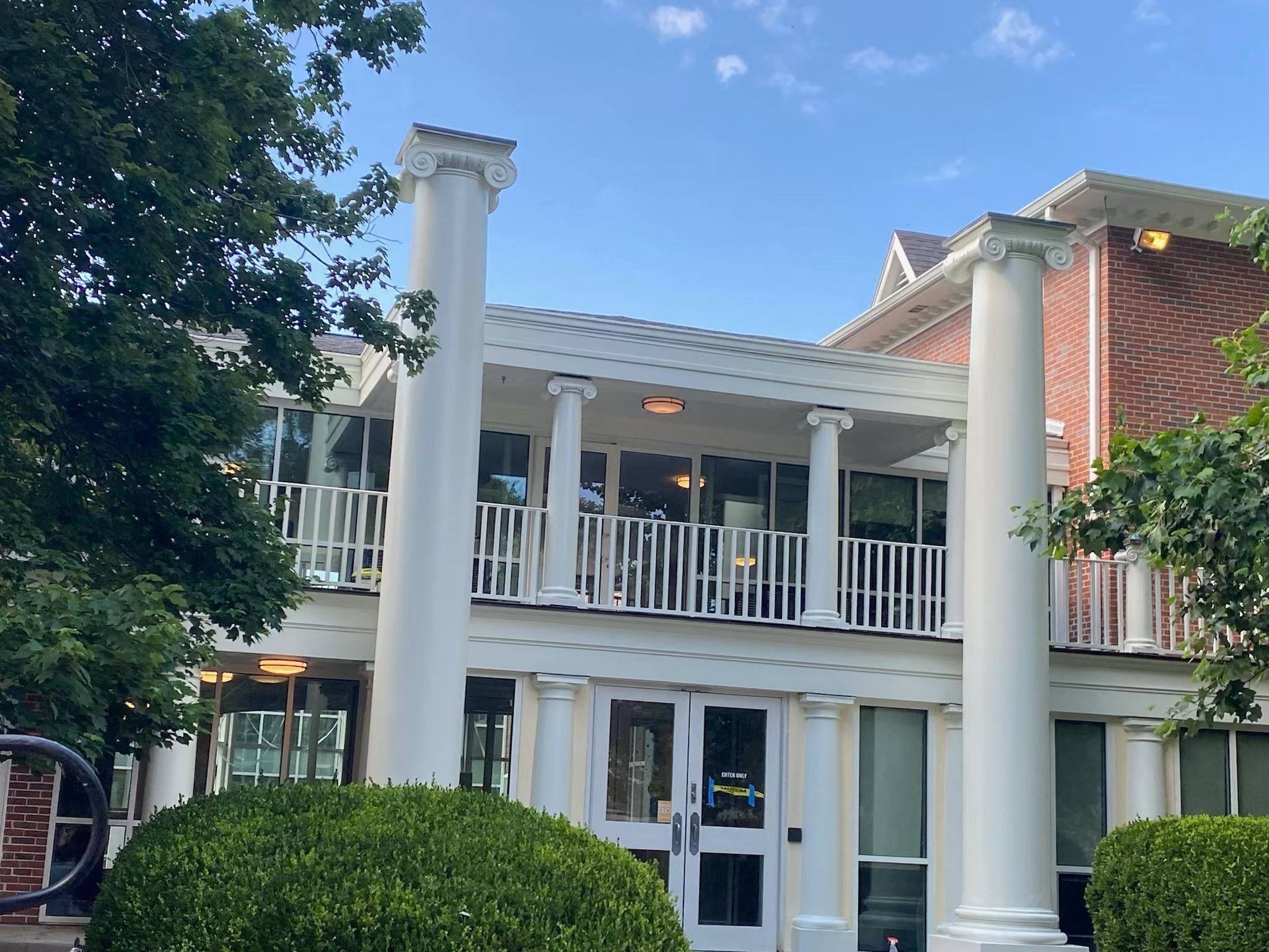 Architectural Column Restoration and Exterior Painting in Oxford by PGP Surface Solutions, LLC