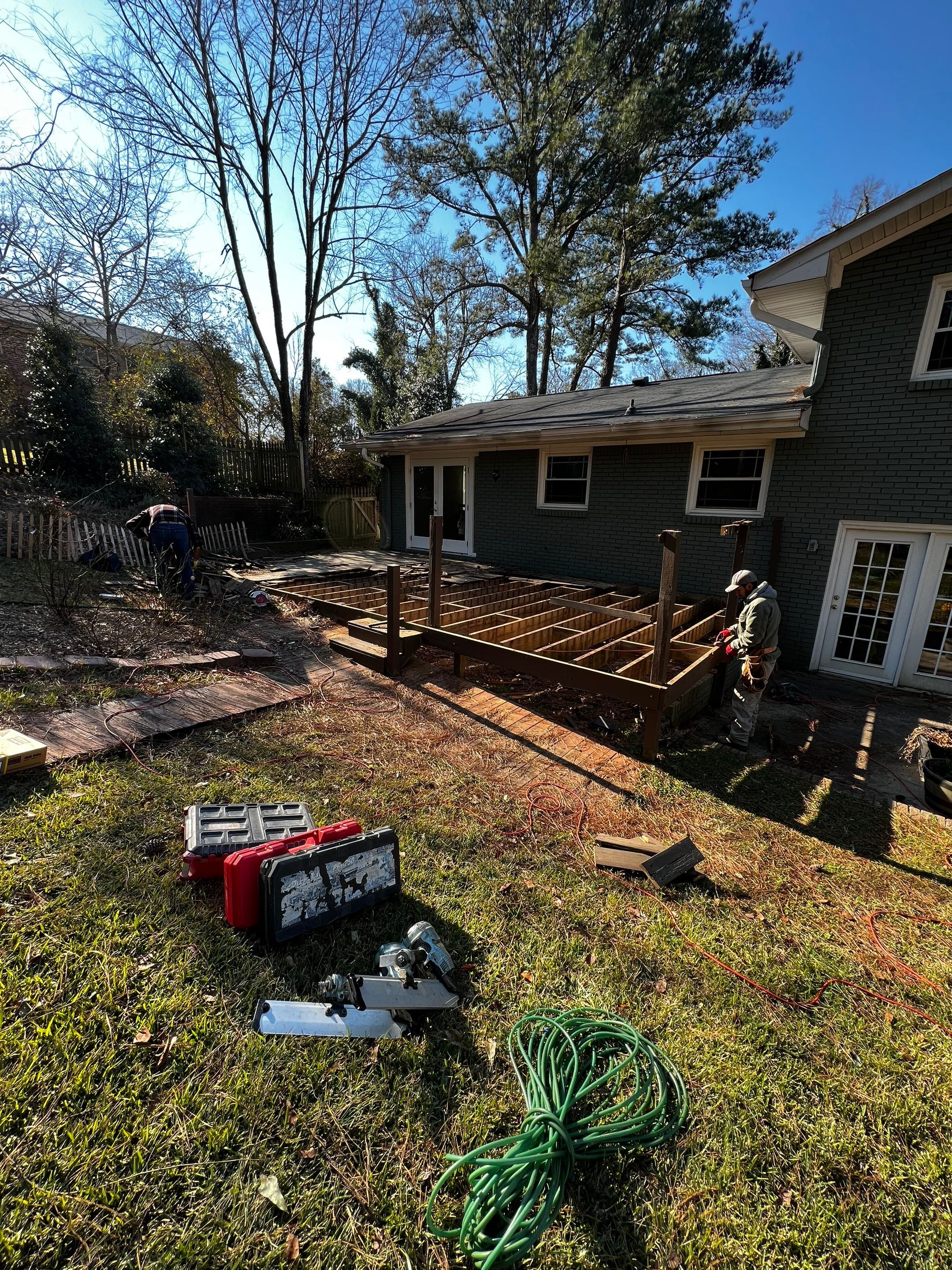 Chamblee Deck Replacement with Pressure-Treated Lumber and New Stairs by Swift Home Renovations 